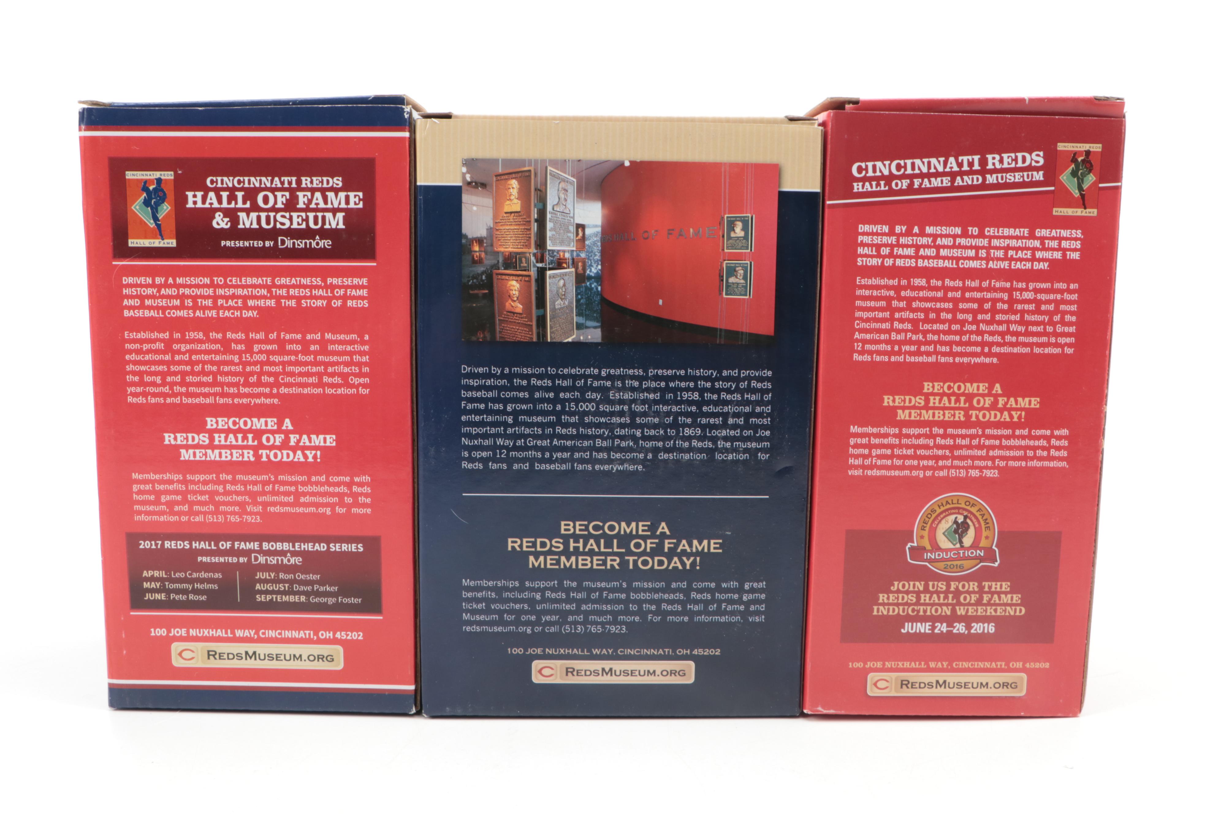 Dinsmore Pete Rose and Other Cincinnati Reds Hall of Fame Bobbleheads