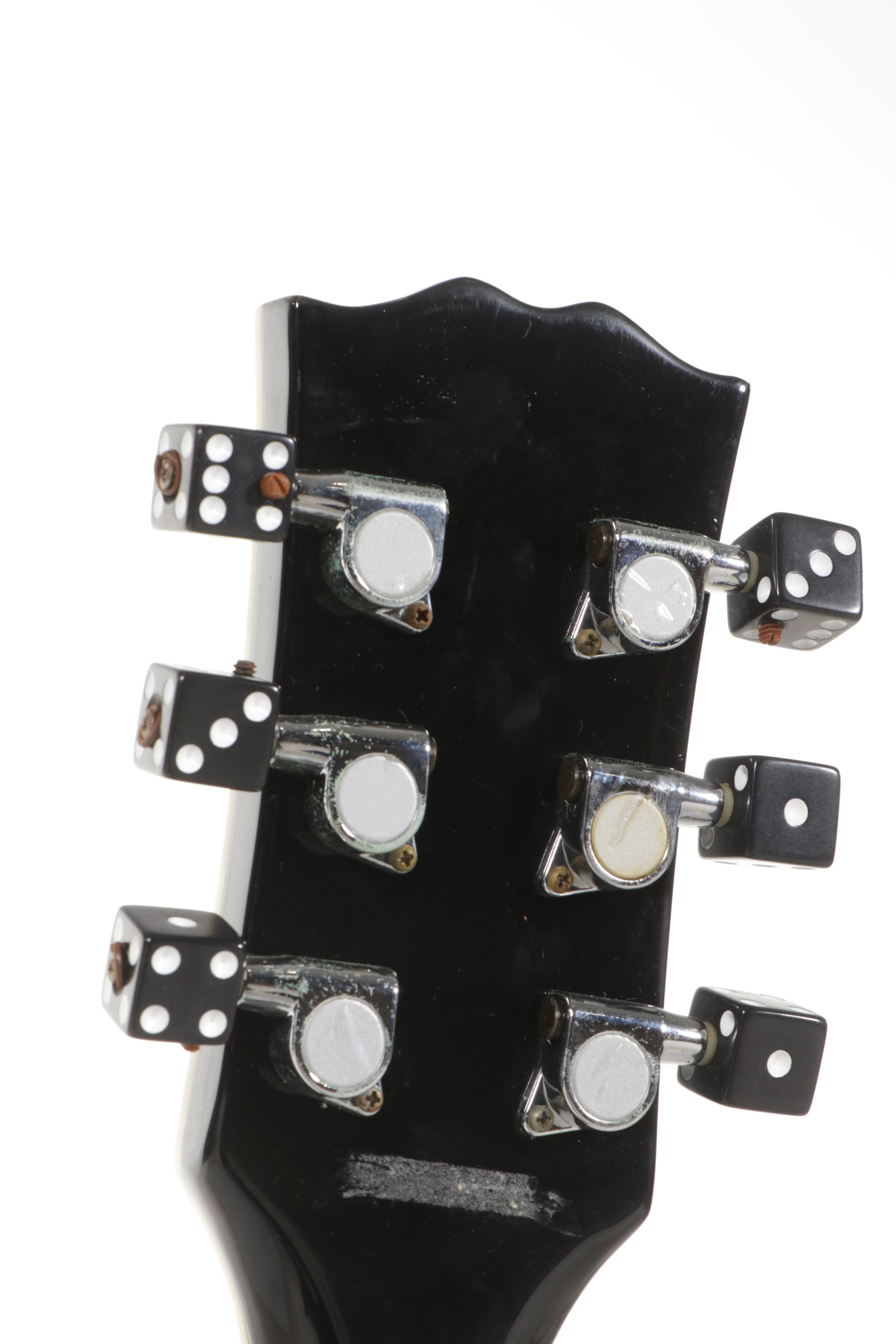 Playing Cards and Dice Themed S101 Electric Guitar with Shoulder Strap