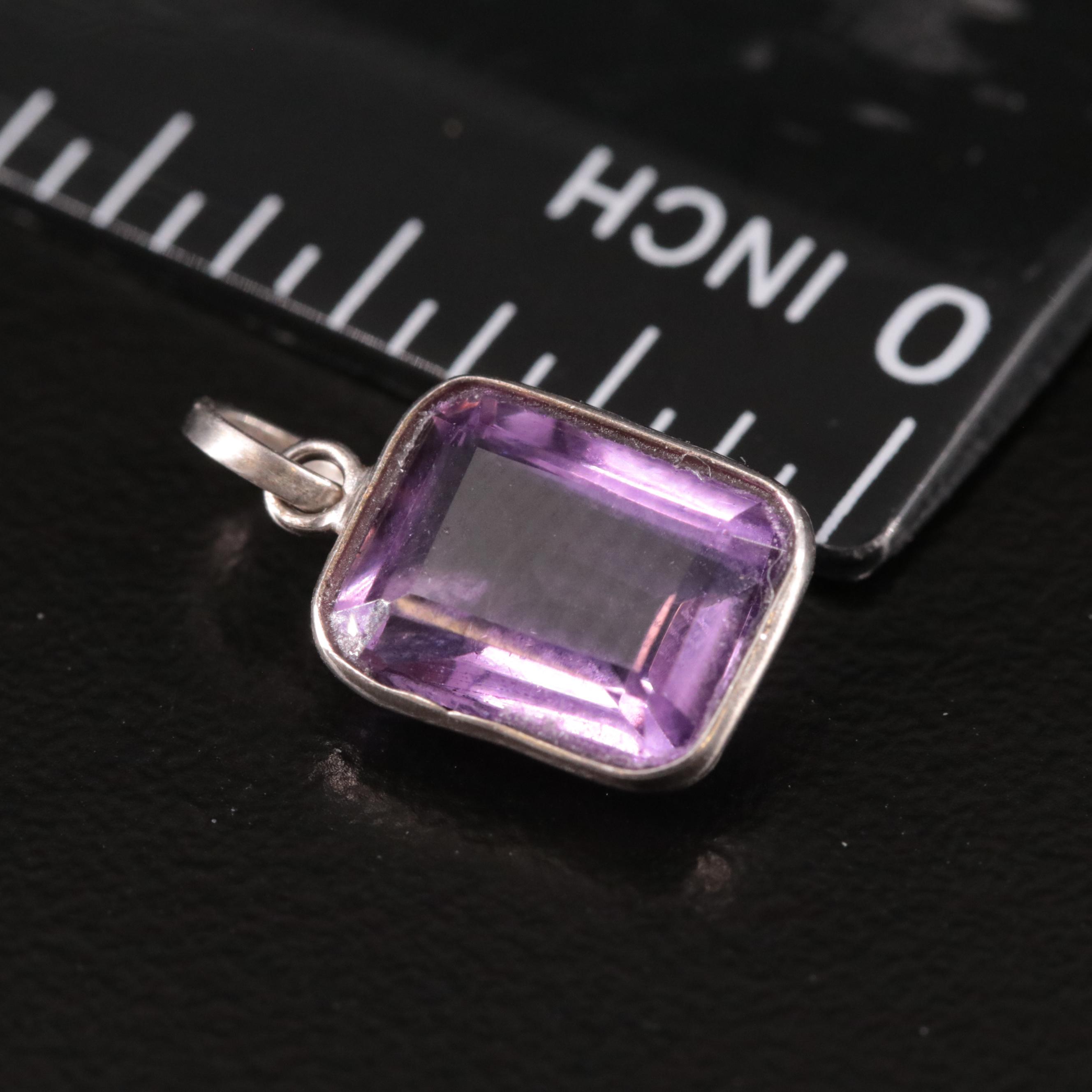 14K Amethyst Pendant