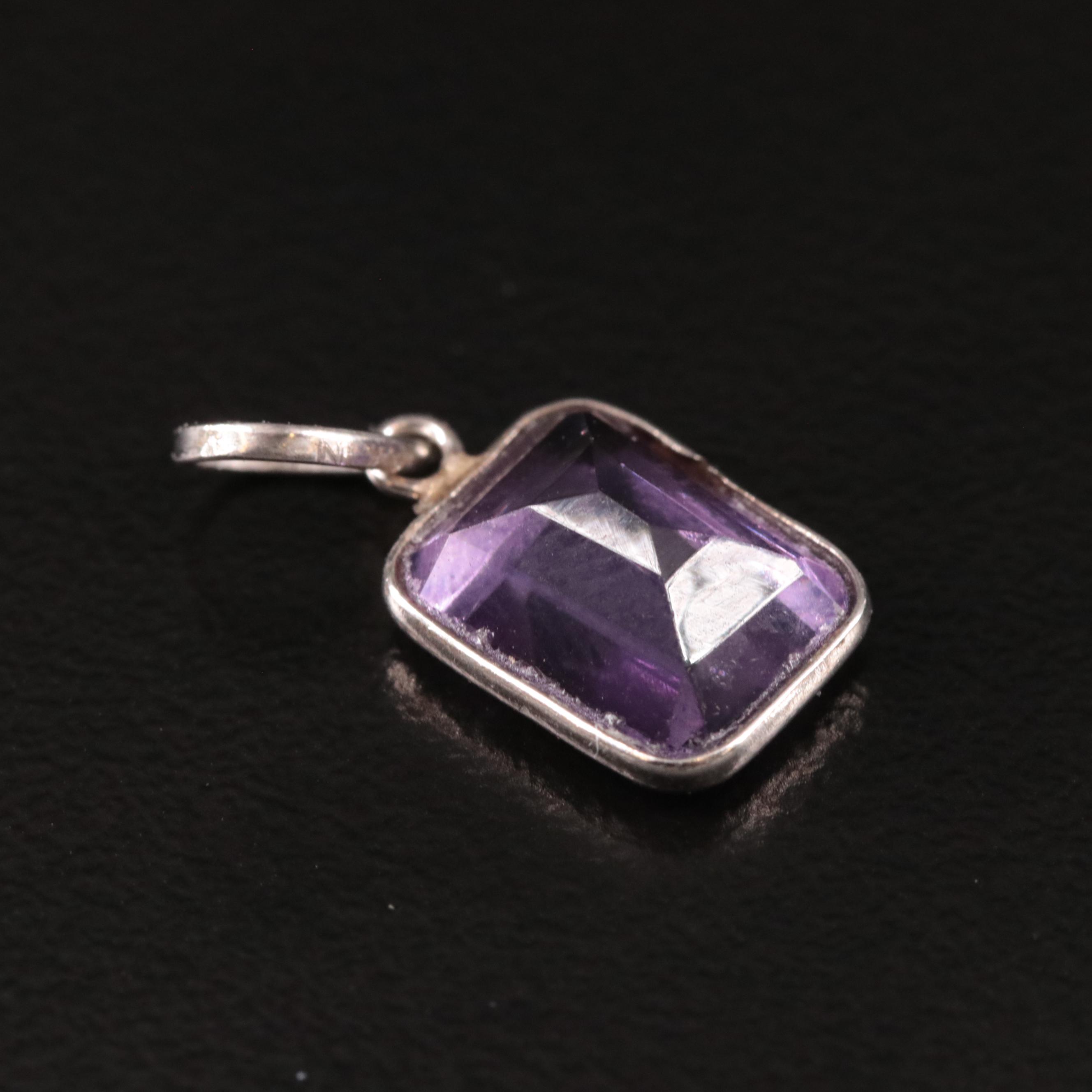 14K Amethyst Pendant