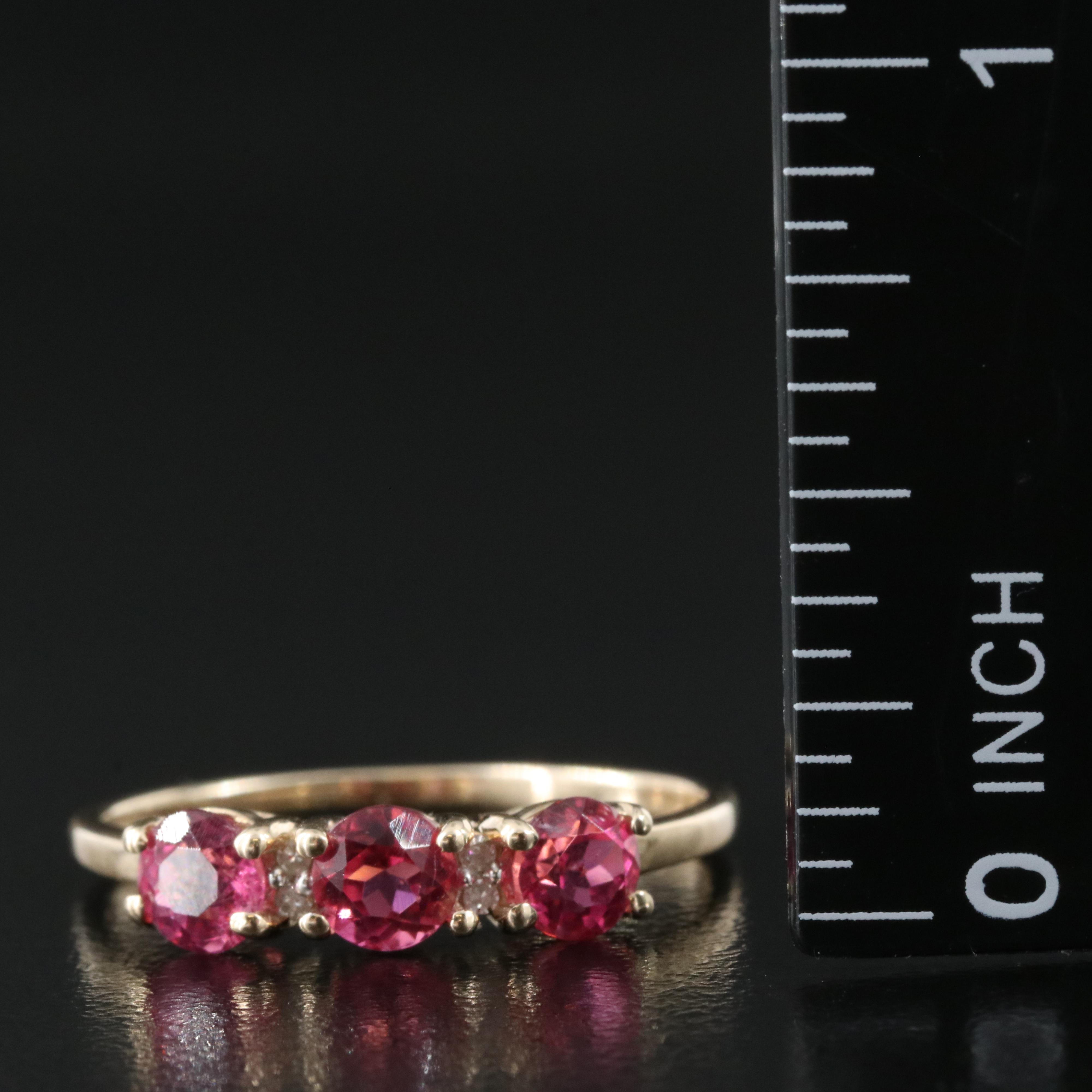 9K Tourmaline and Diamond Ring