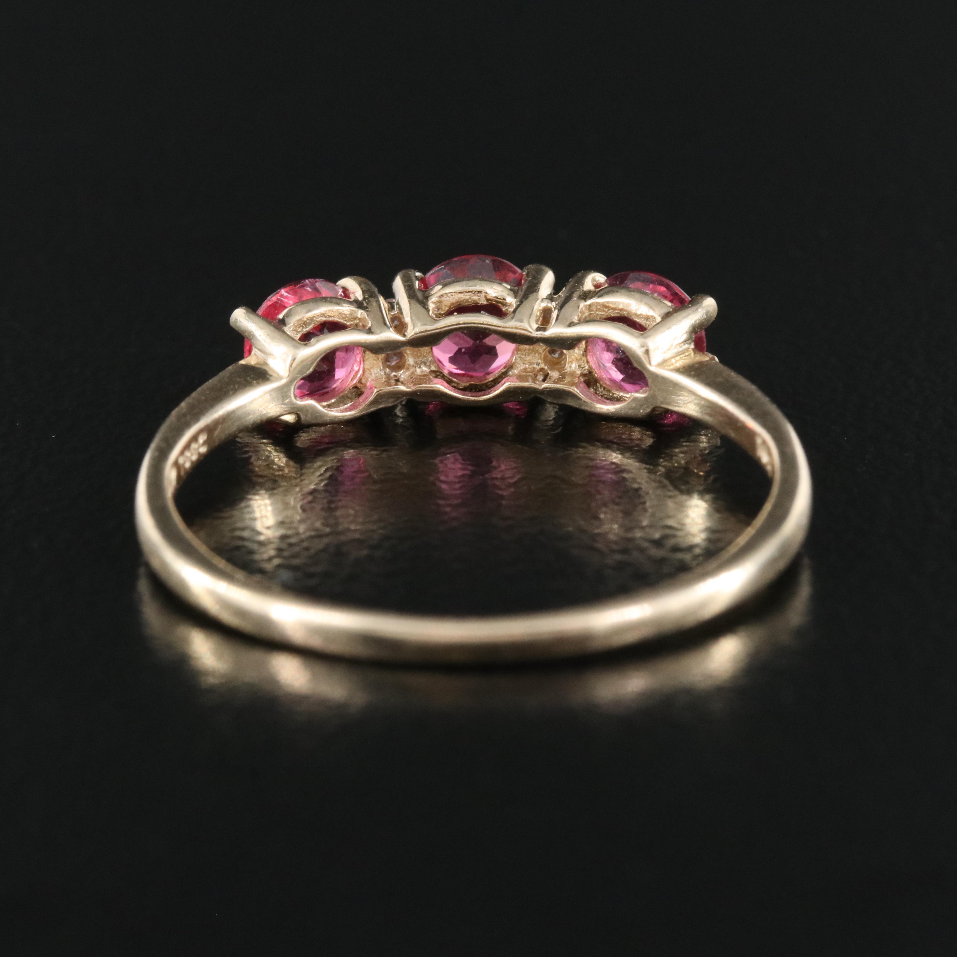 9K Tourmaline and Diamond Ring
