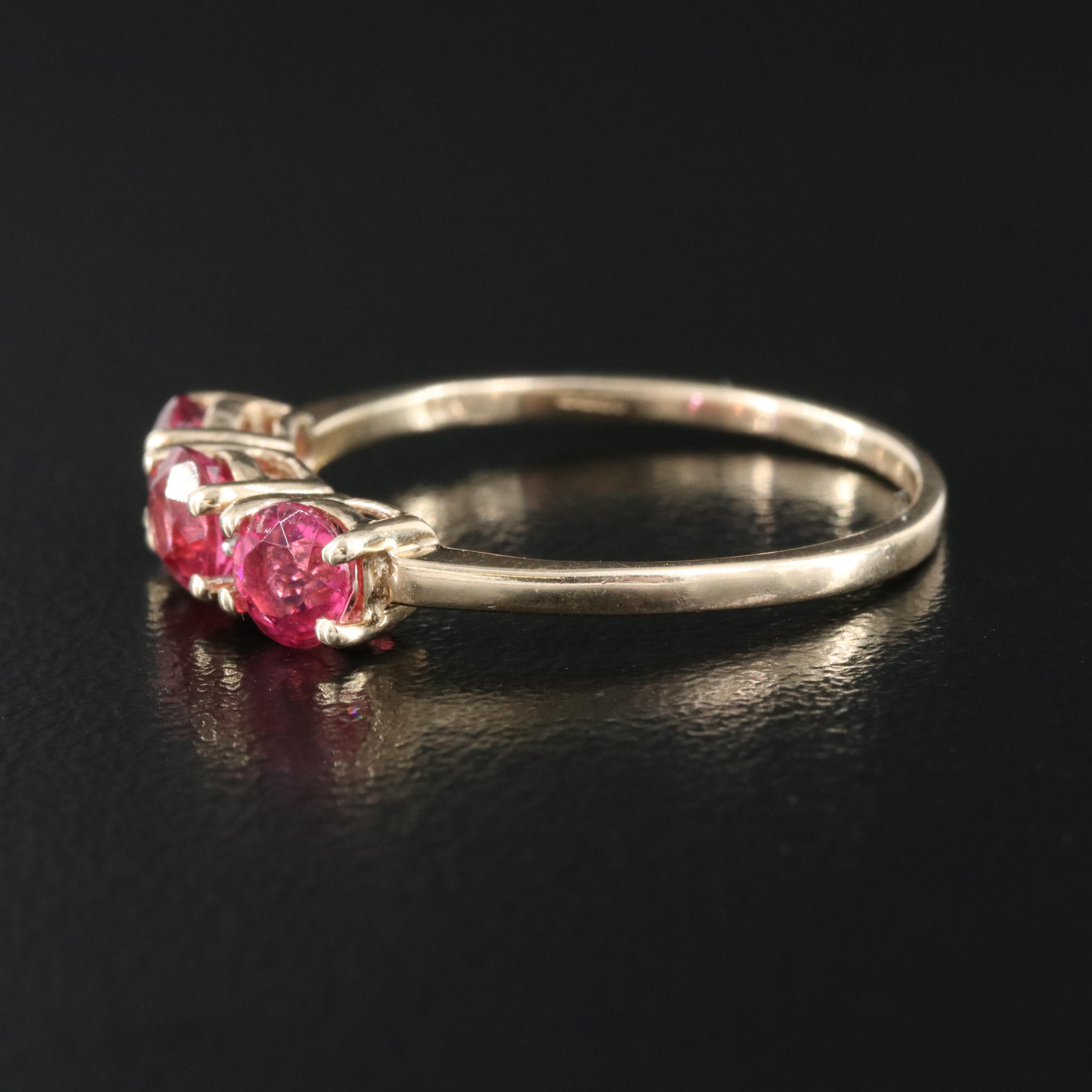 9K Tourmaline and Diamond Ring