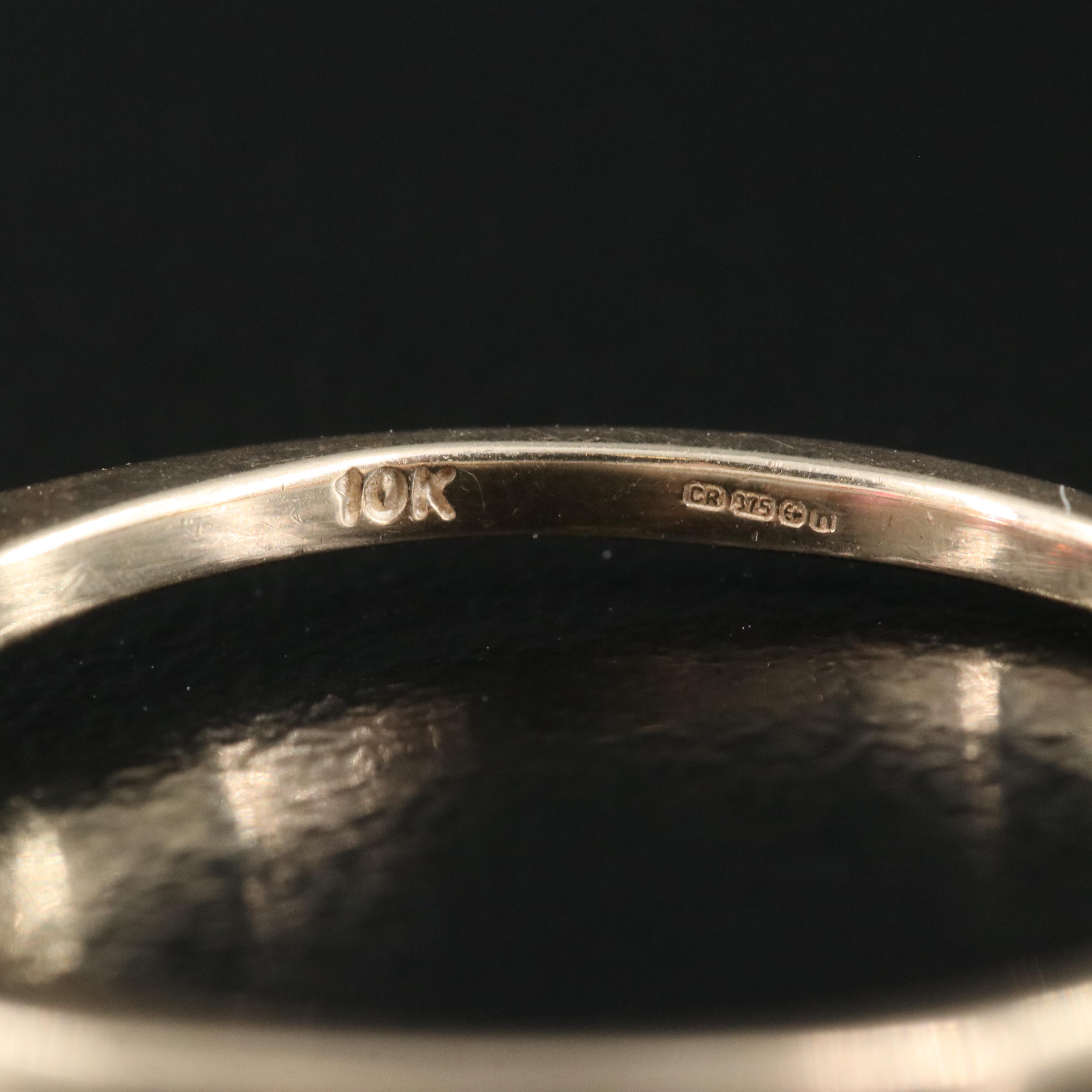 9K Tourmaline and Diamond Ring