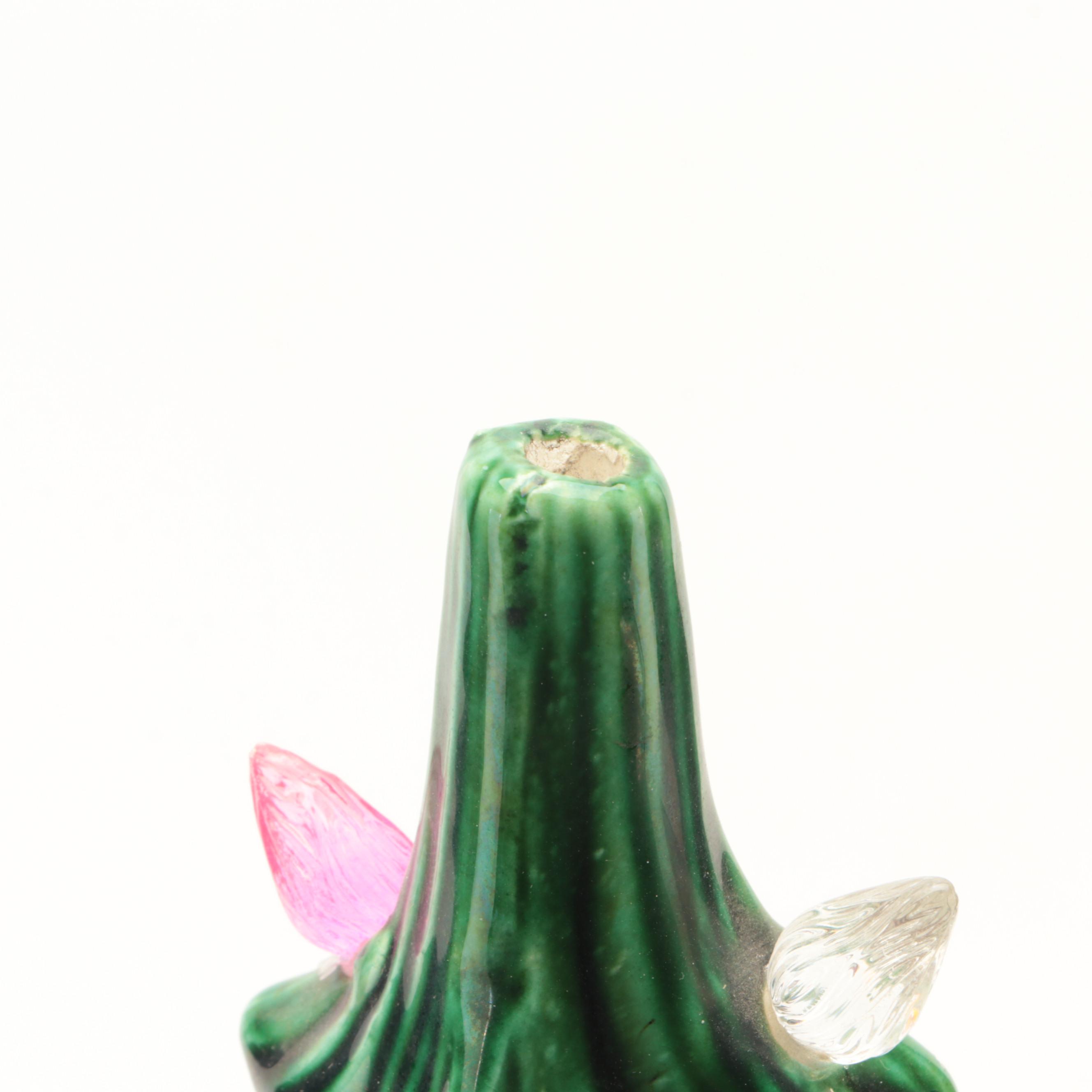 Atlantic Mold Illuminated Ceramic Tabletop Christmas Tree, Late 20th Century