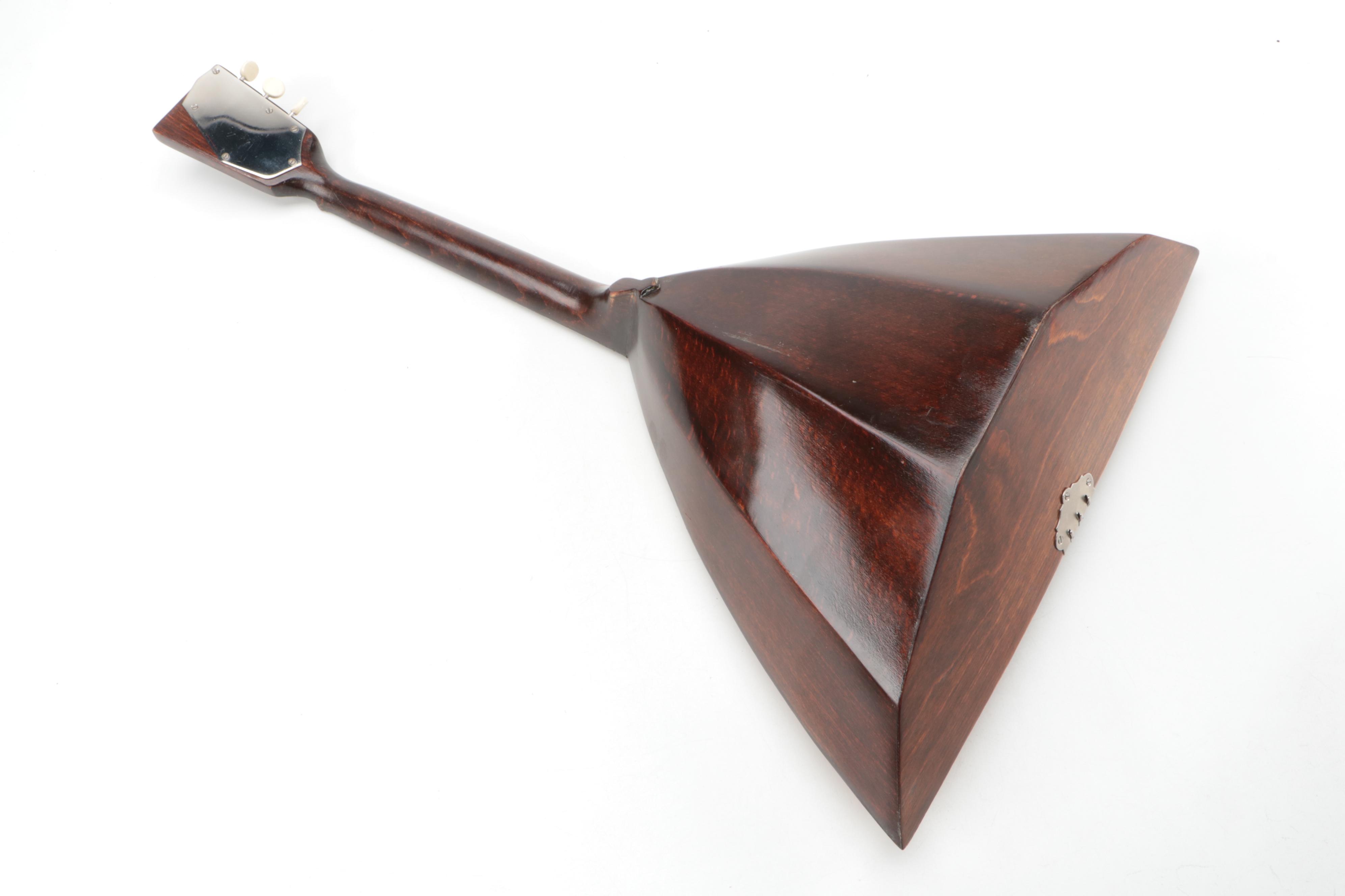 Russian Three-String Balalaika with Sputnik Design
