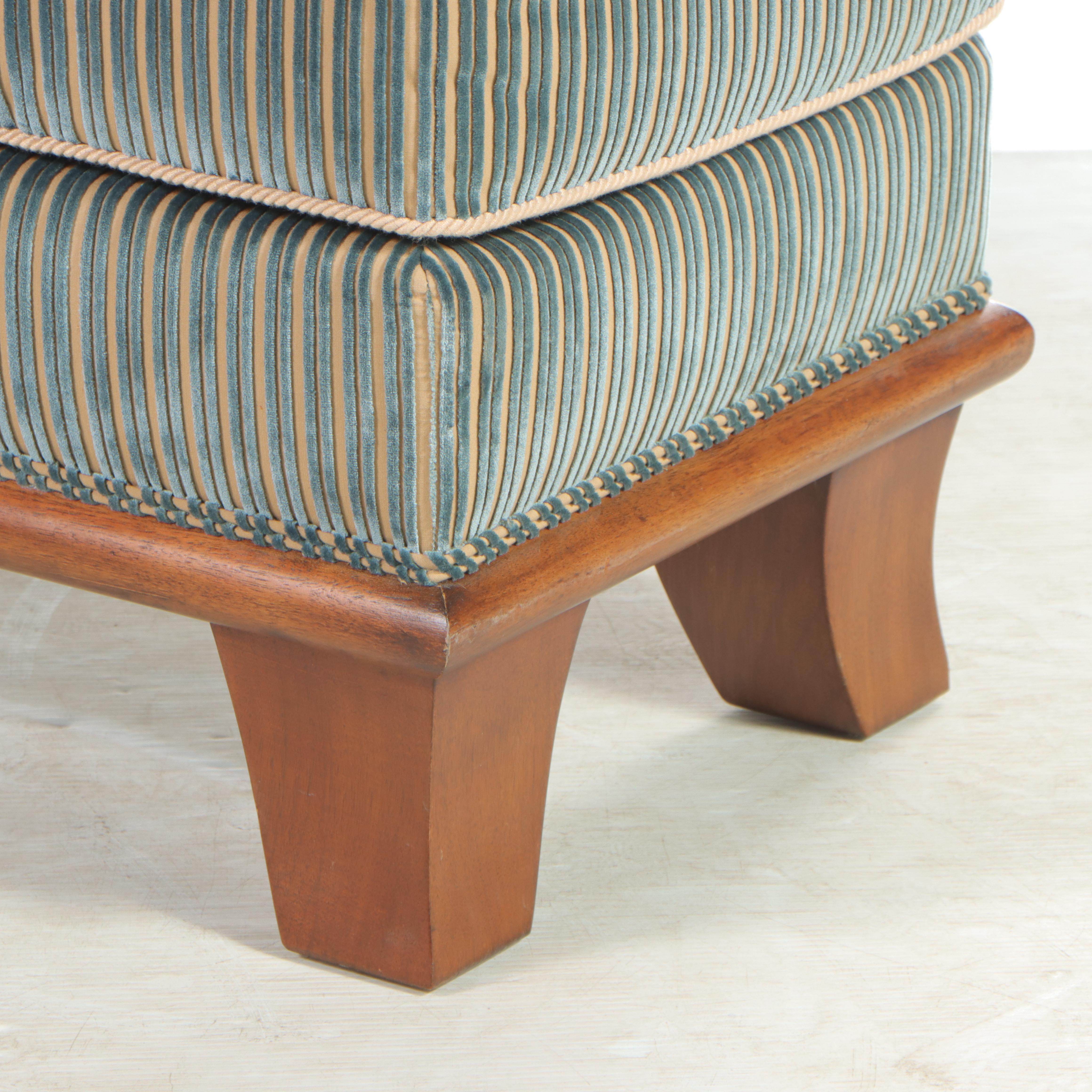 Interior Crafts Inc. Custom-Upholstered Hardwood Bench