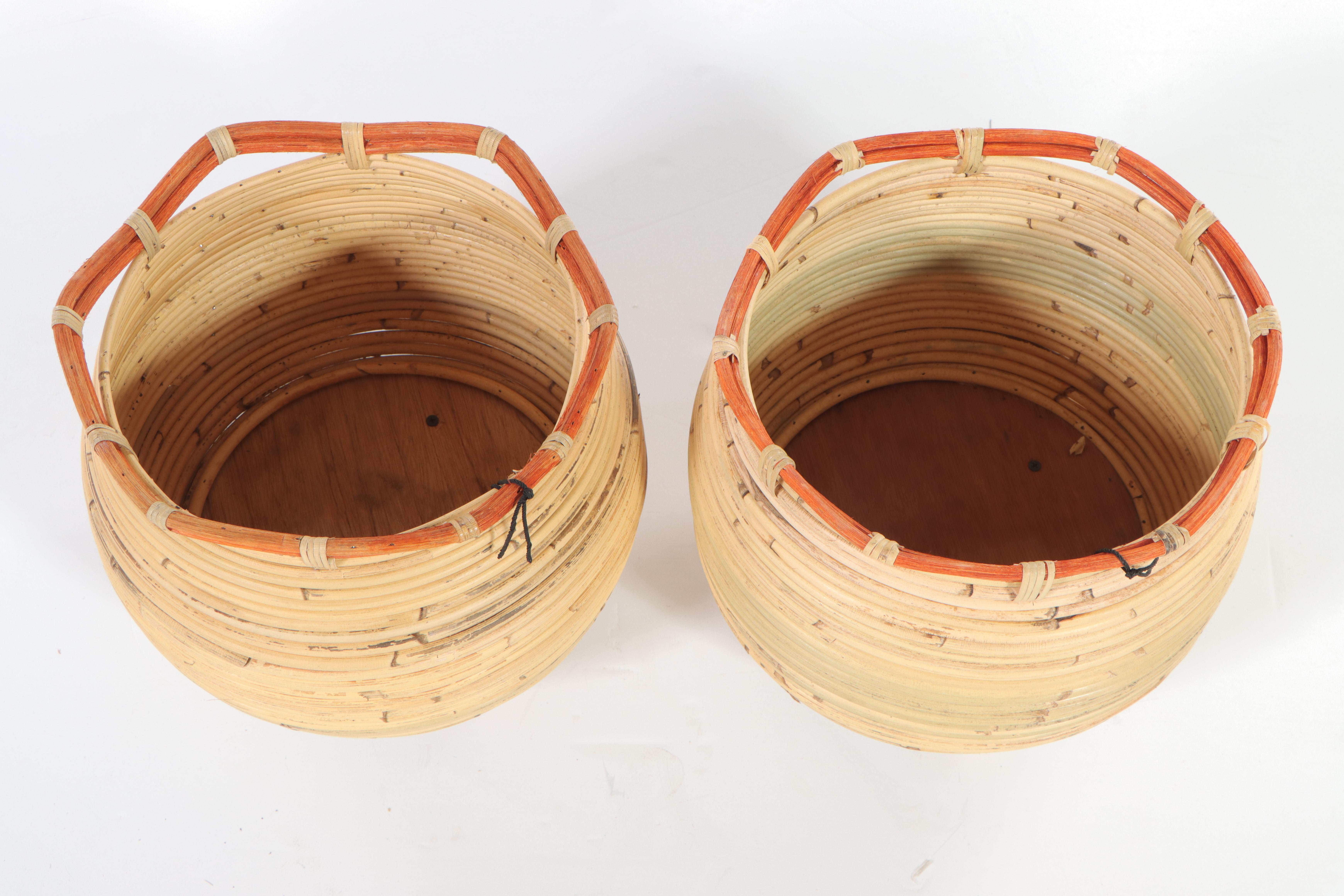 Two Opalhouse With Jungalow Woven Footed Planters