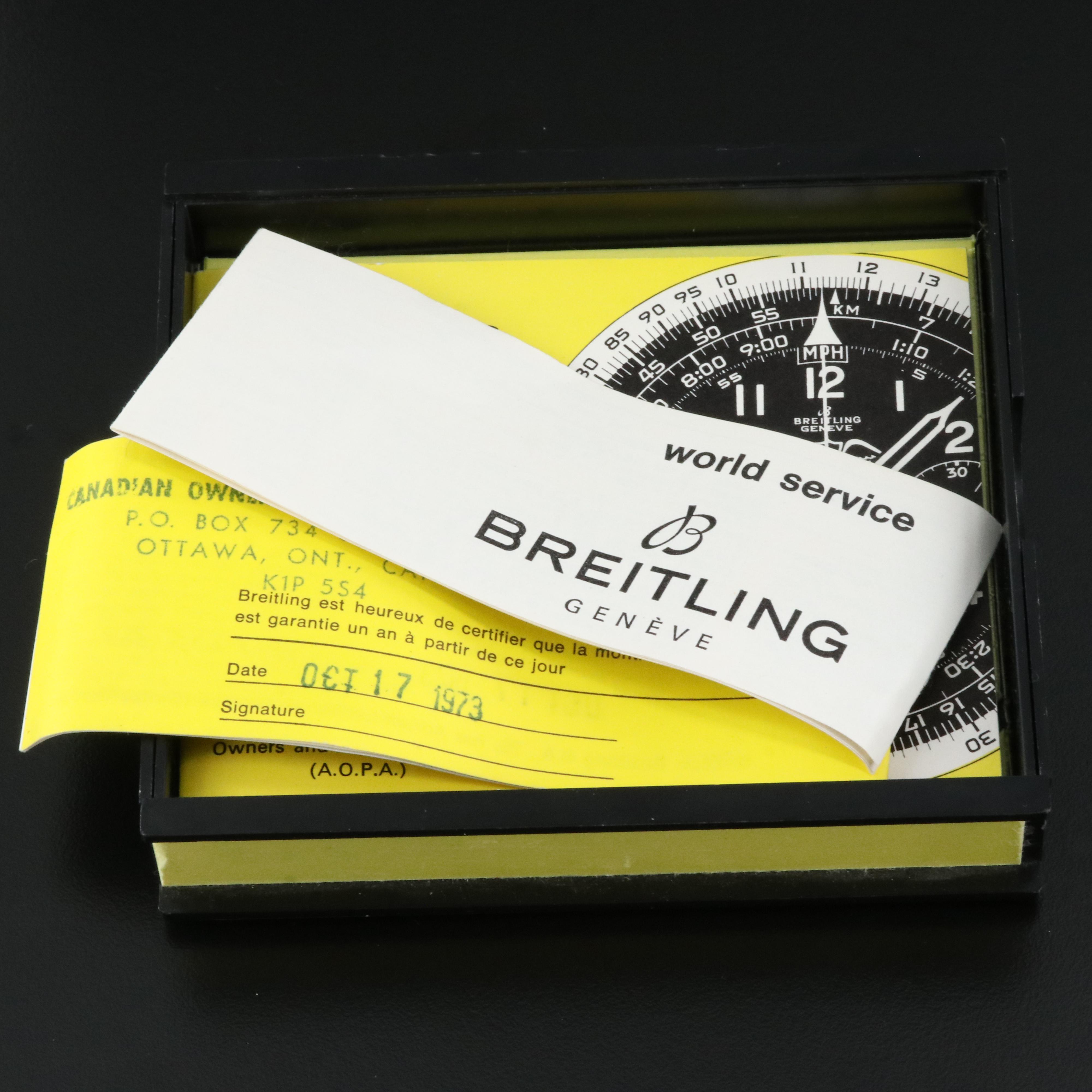 1973 Breitling Double Plane Logo Navitimer 7806 Watch
