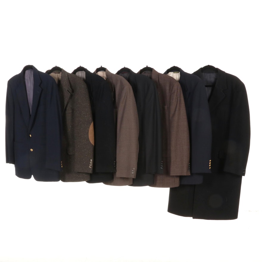 Men's Wool Suit Jackets and Overcoat From Hart Schaffner Marx and More