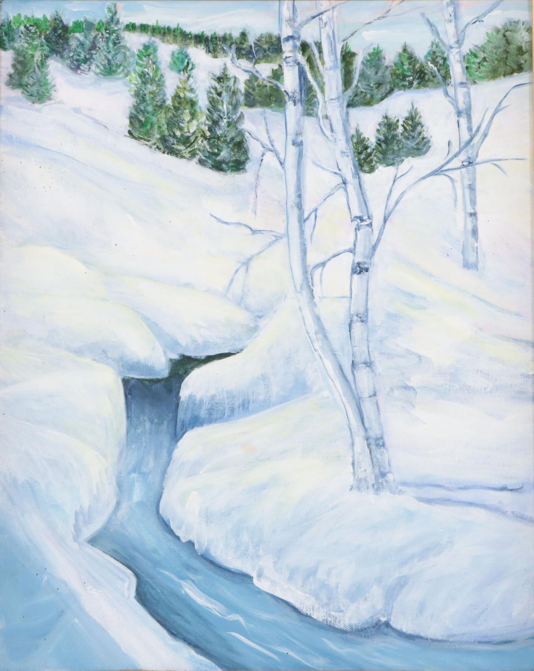 Winter Landscape Oil Painting