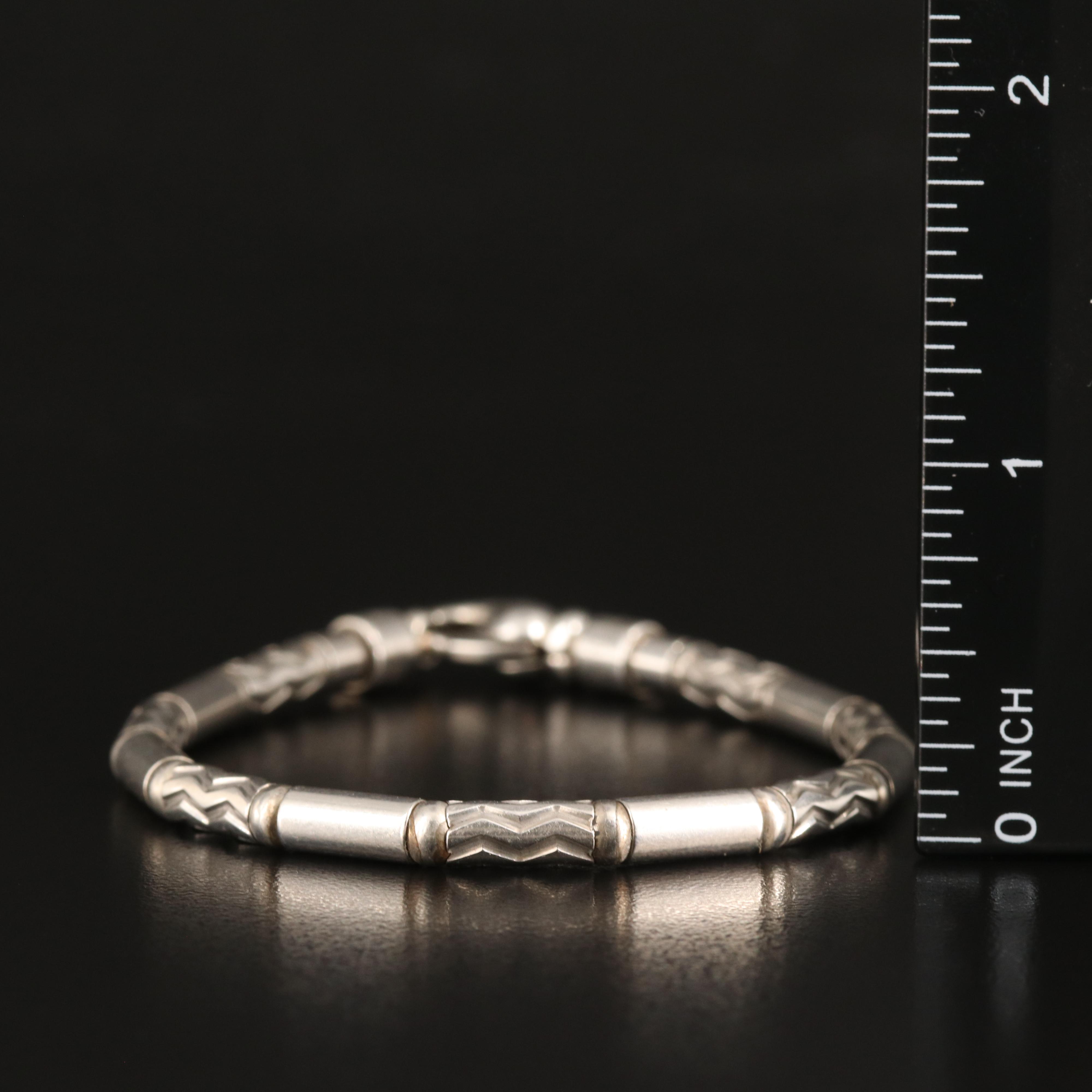 Tiffany & Co. Aztec Zig Zig Sterling Bracelet