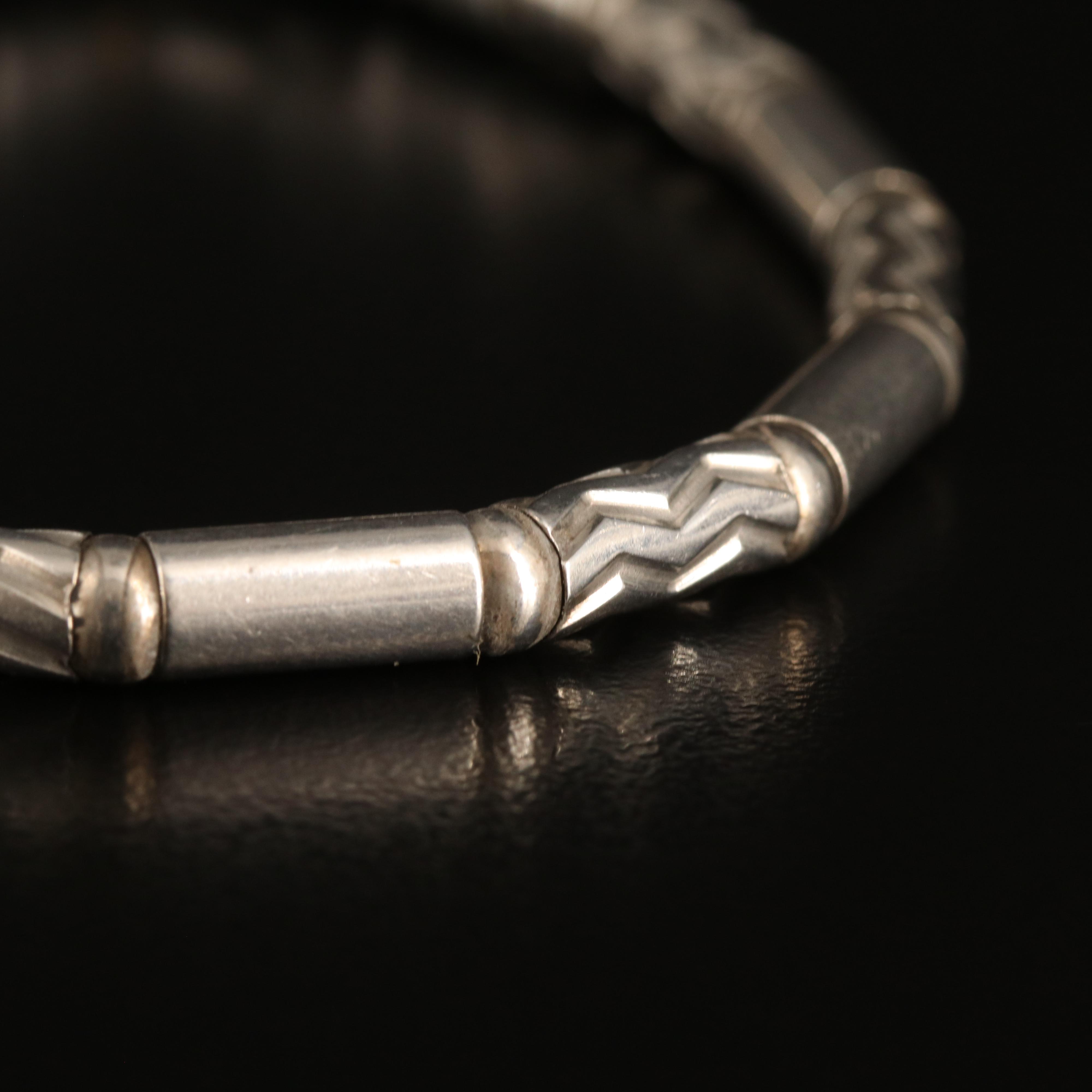 Tiffany & Co. Aztec Zig Zig Sterling Bracelet