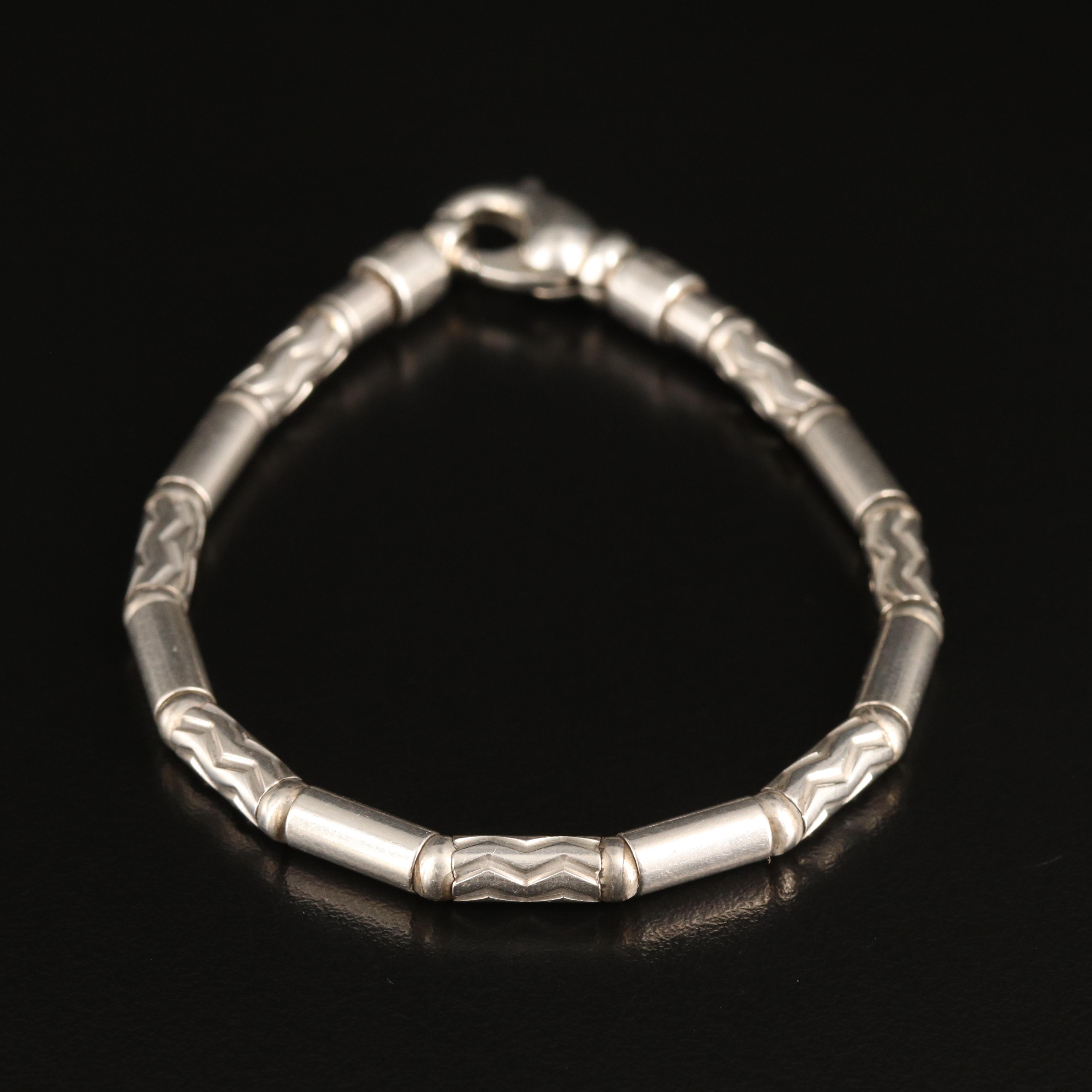 Tiffany & Co. Aztec Zig Zig Sterling Bracelet