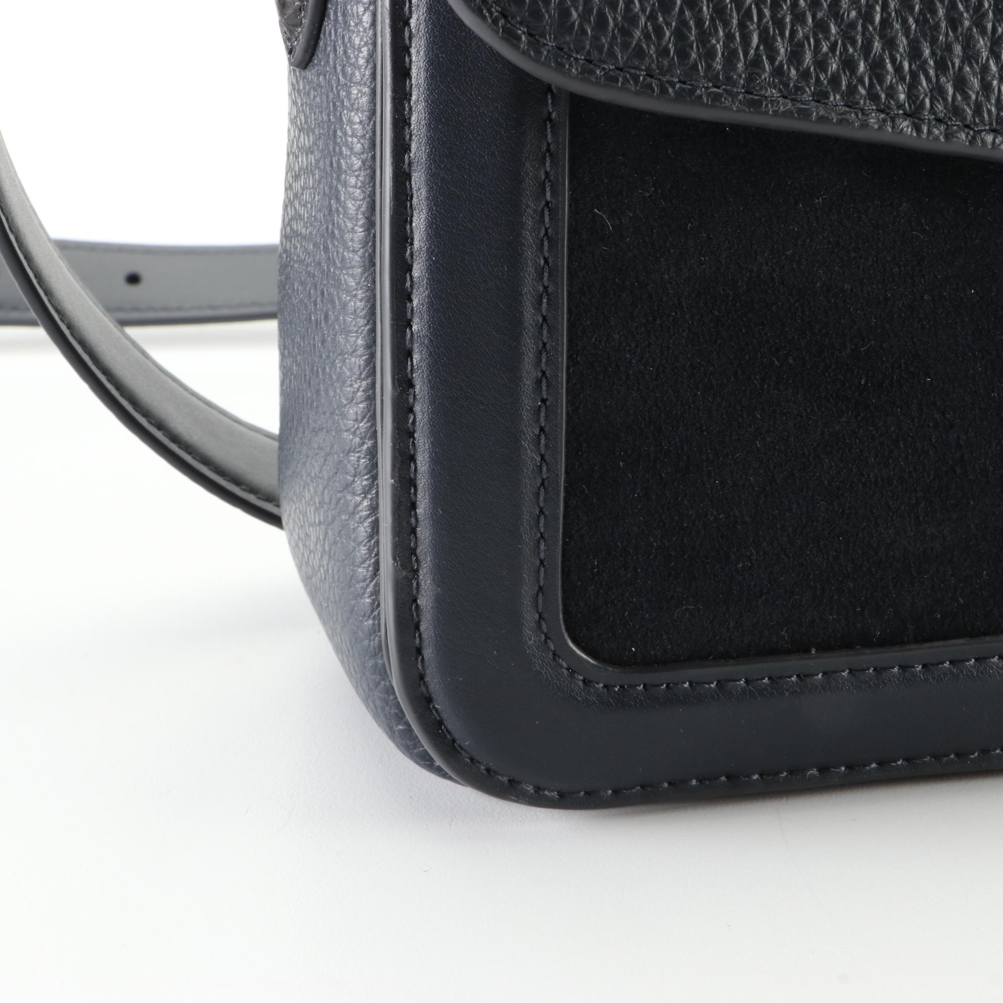 Coach Georgie Shoulder Bag in Grain and Smooth Leather