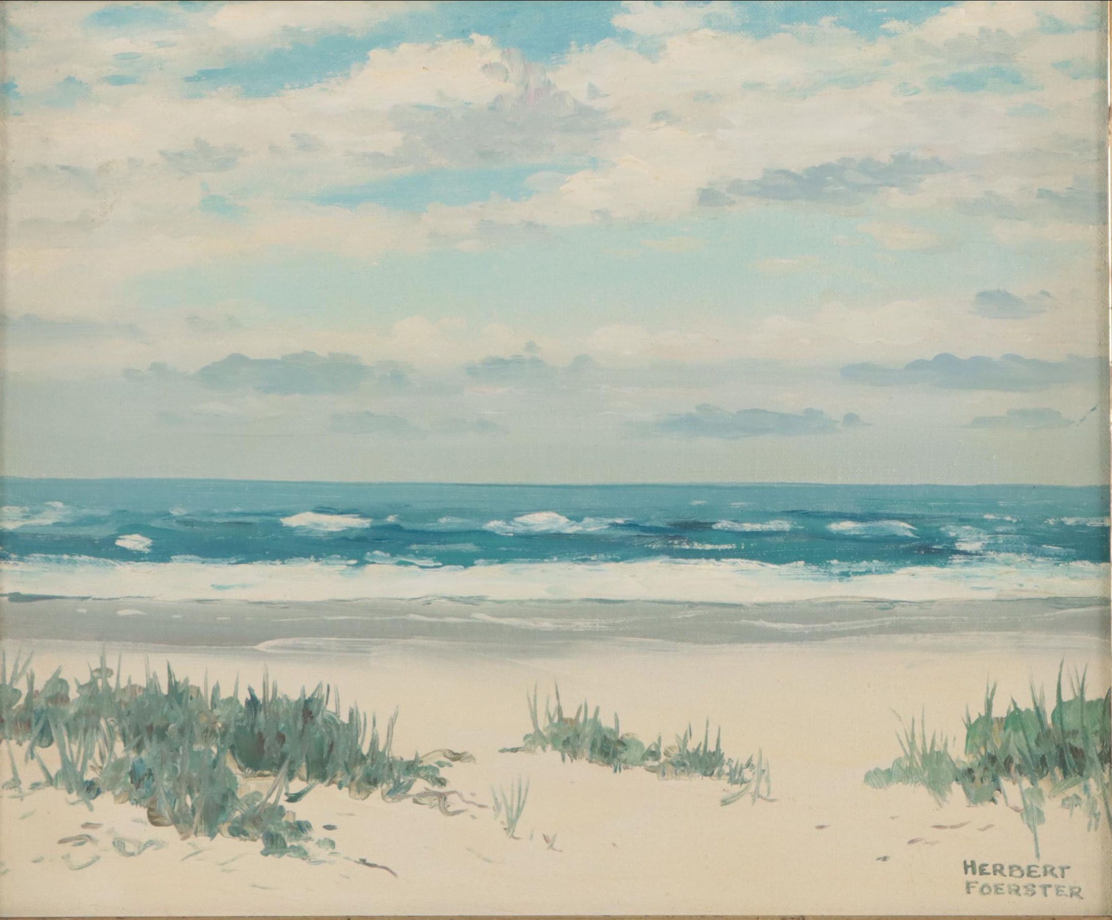 Herbert Foerster Coastal Landscape Oil Painting