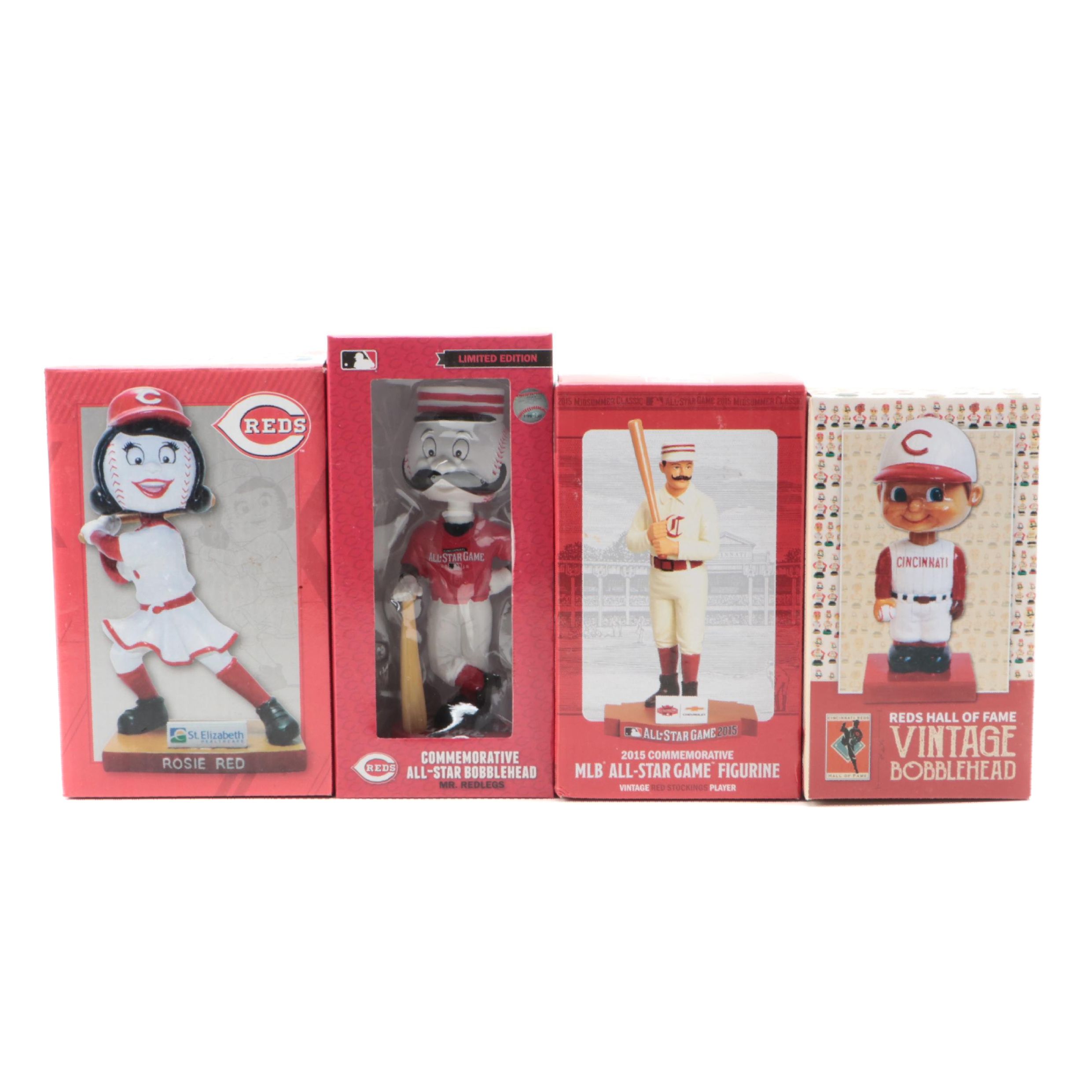 Cincinnati Reds Mr. Redlegs, Vintage Style and More Commemorative Bobbleheads