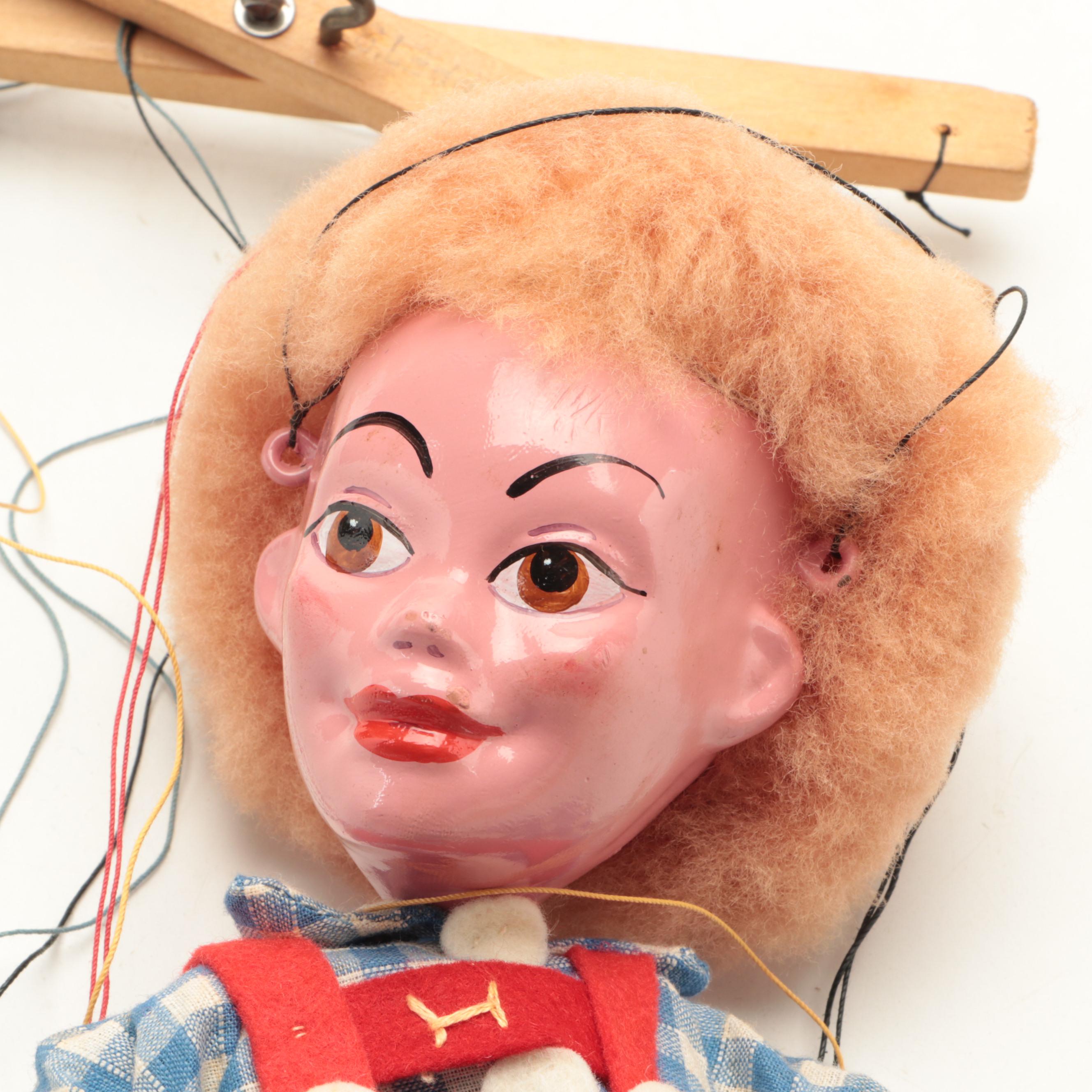 Pelham Puppets Hansel and Gretel Composition Marionettes in Original Boxes