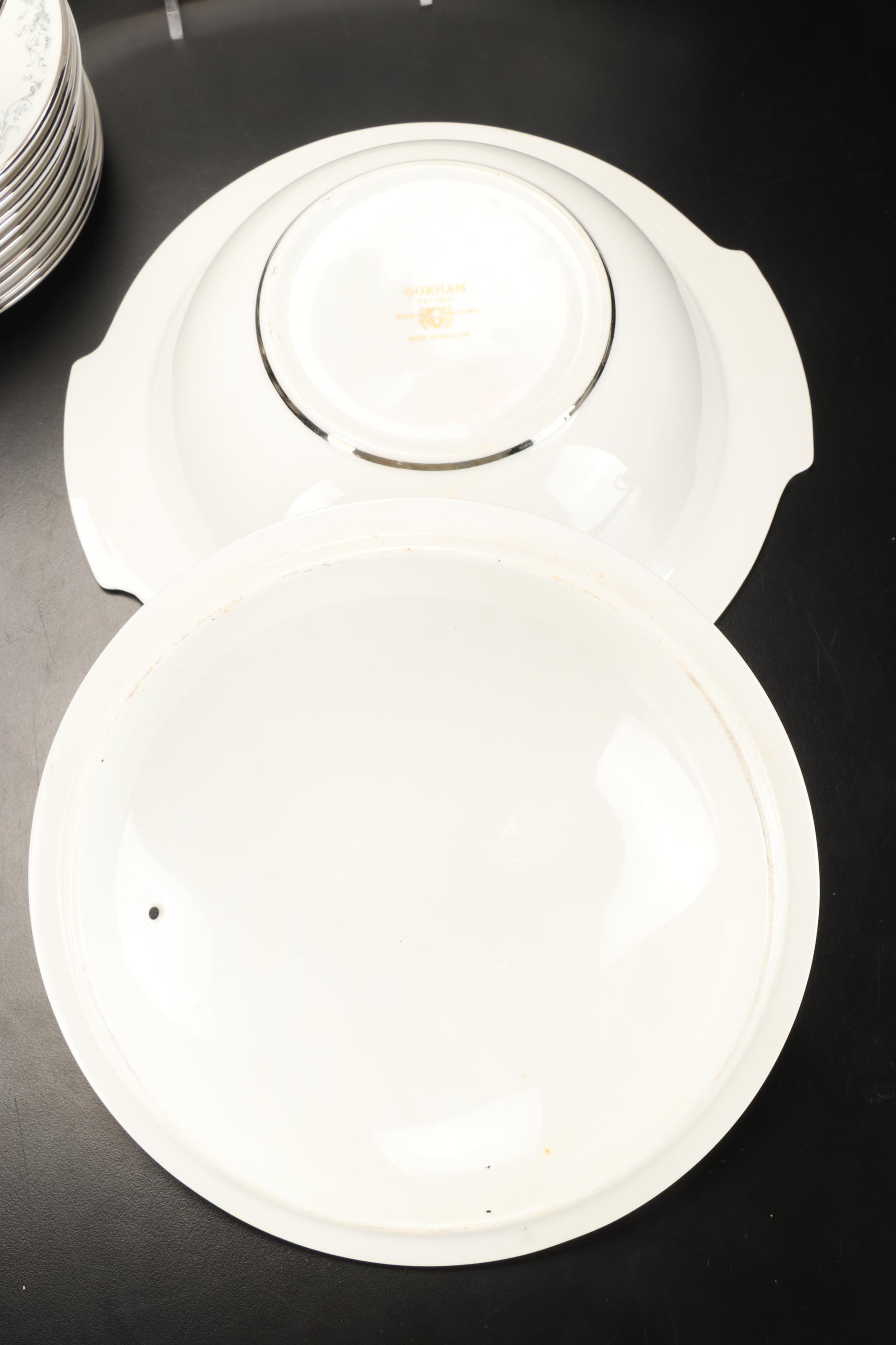 Gorham "Della Regina" Bone China Tableware, Mid to Late 20th Century