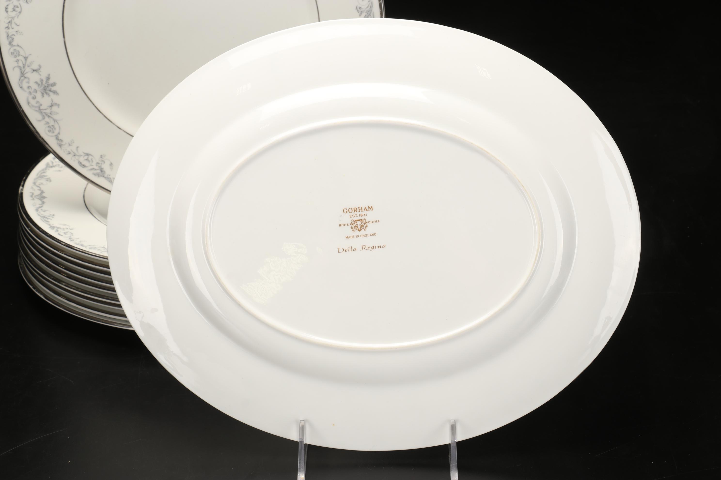 Gorham "Della Regina" Bone China Tableware, Mid to Late 20th Century