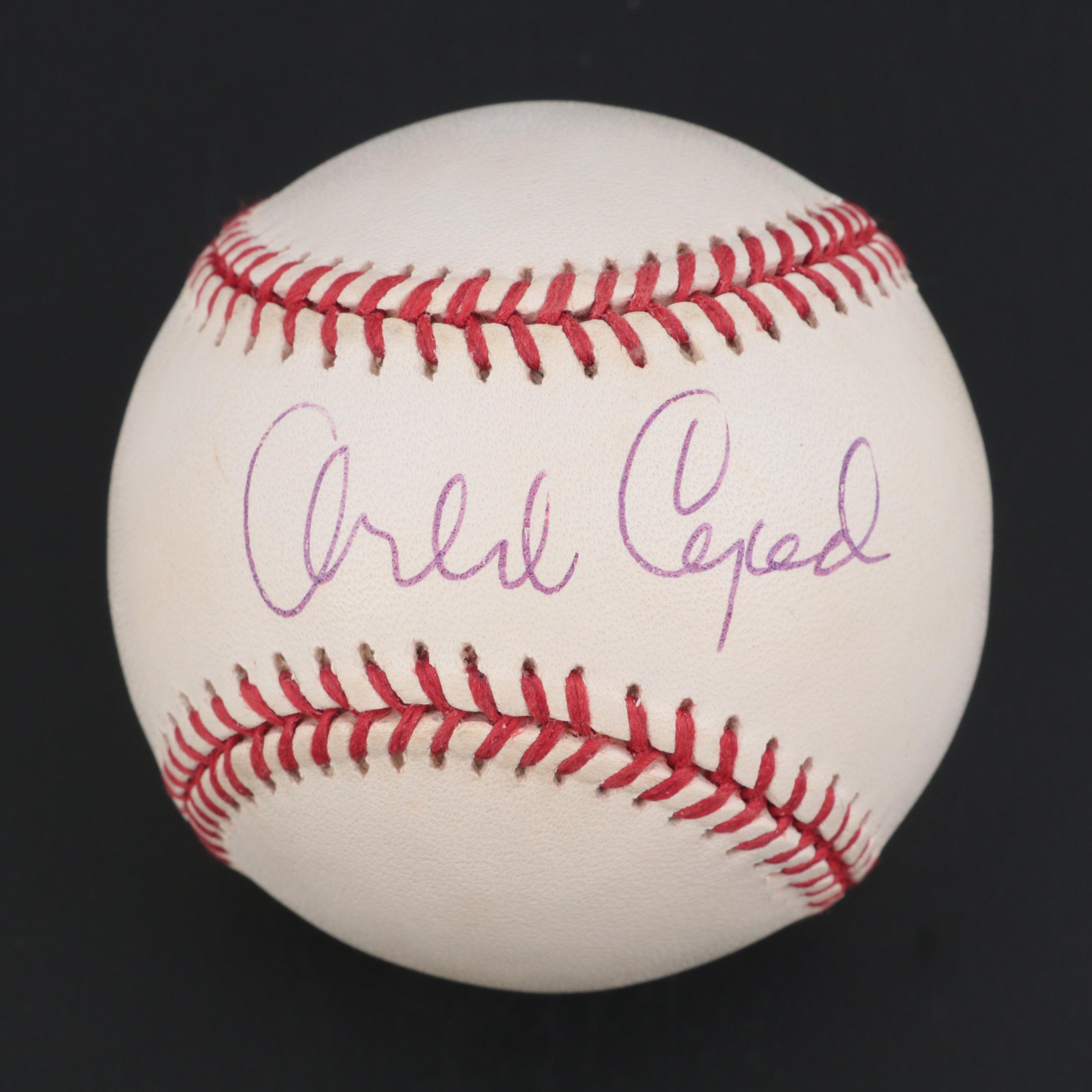 Orlando Cepeda Signed Rawlings National League Baseball