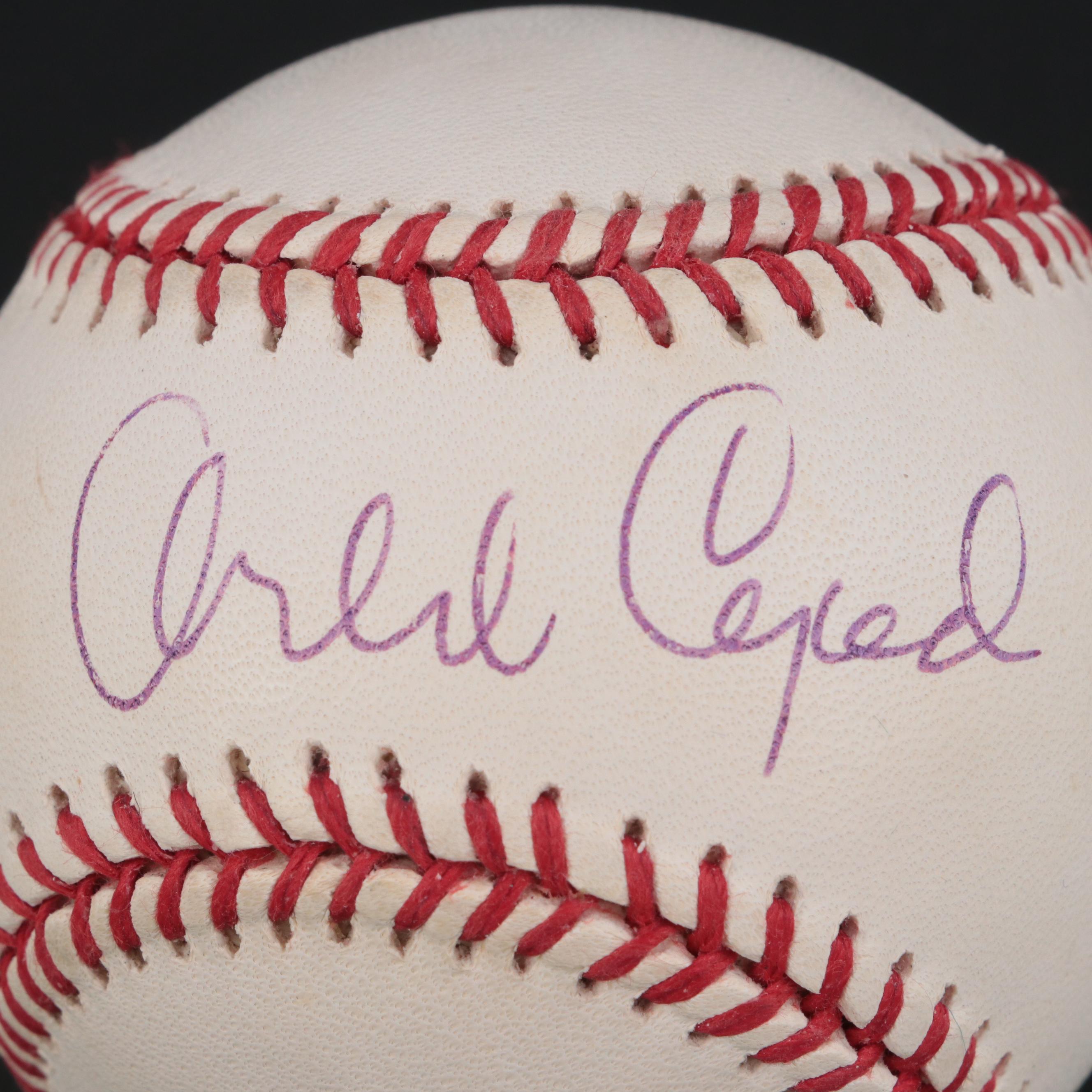 Orlando Cepeda Signed Rawlings National League Baseball