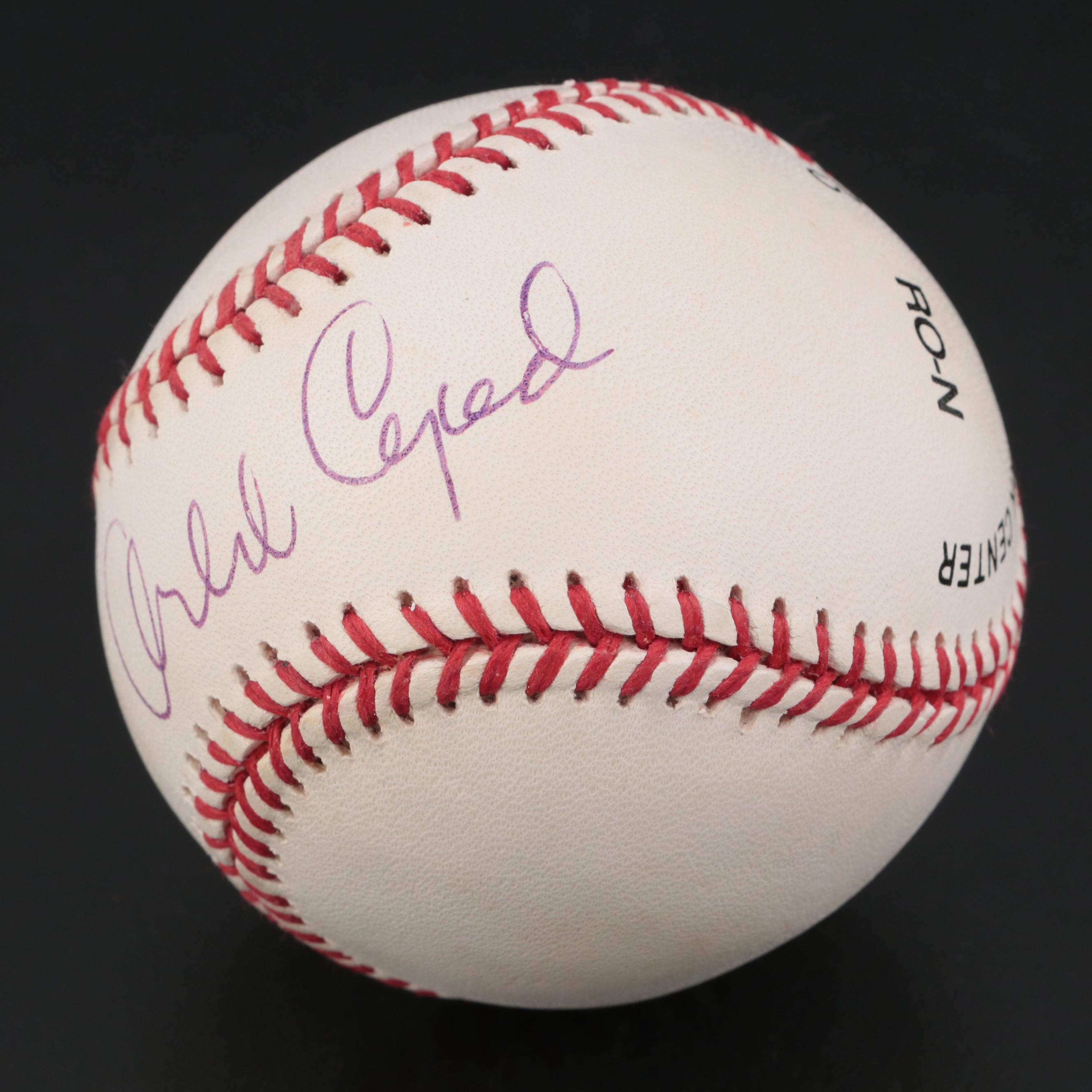 Orlando Cepeda Signed Rawlings National League Baseball