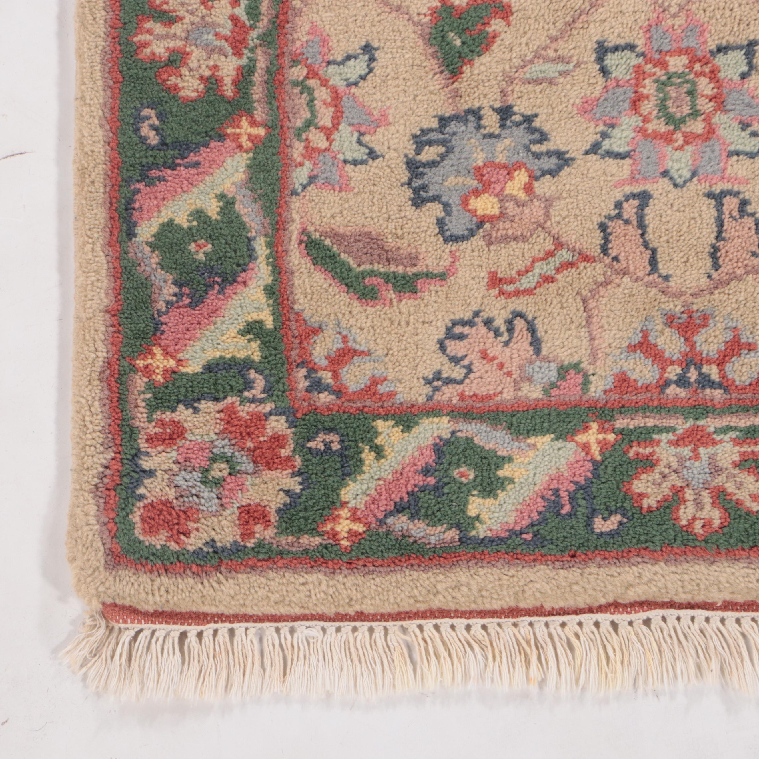 2'11 x 5'6 Hand-Knotted Indo-Turkish Oushak Accent Rug