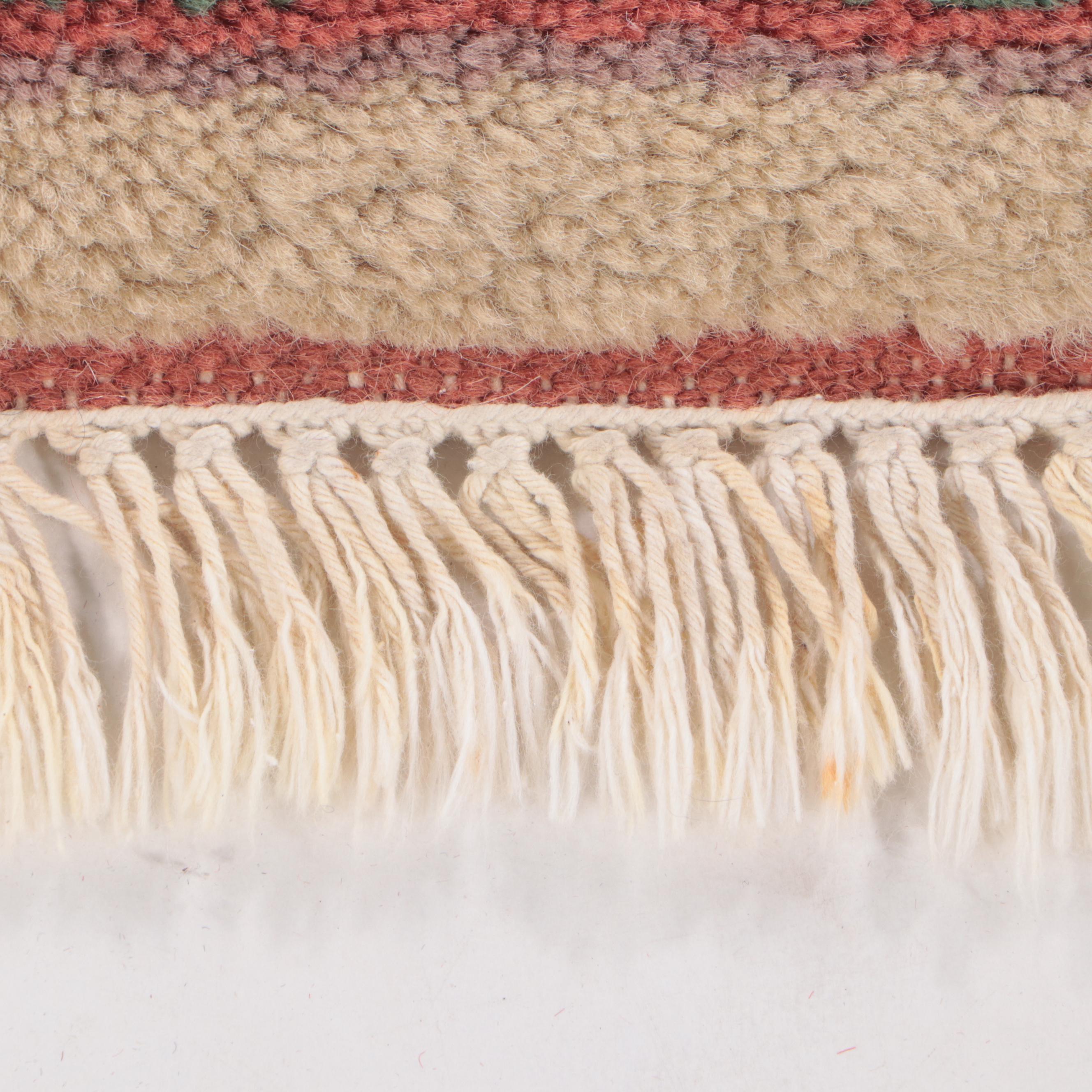 2'11 x 5'6 Hand-Knotted Indo-Turkish Oushak Accent Rug