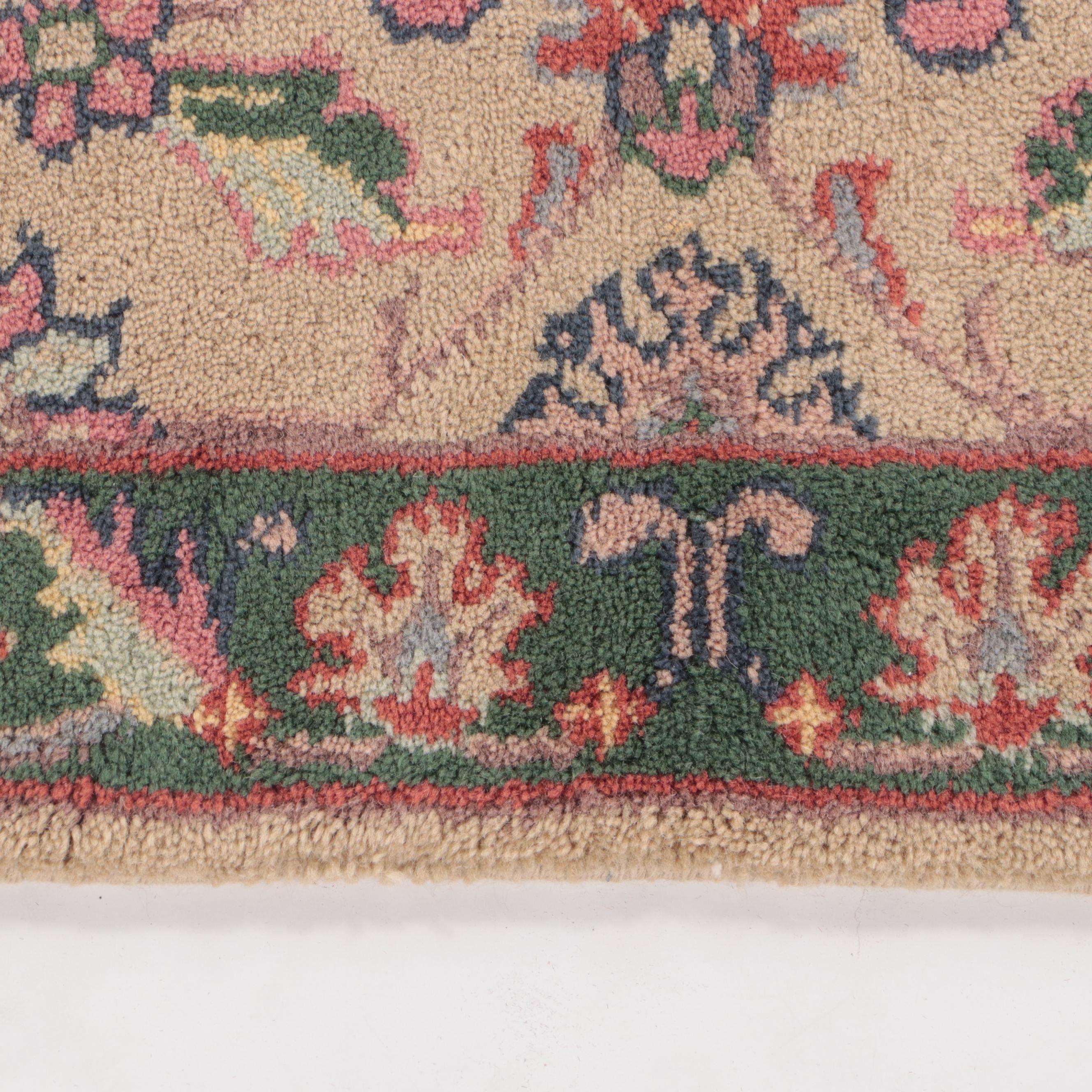 2'11 x 5'6 Hand-Knotted Indo-Turkish Oushak Accent Rug