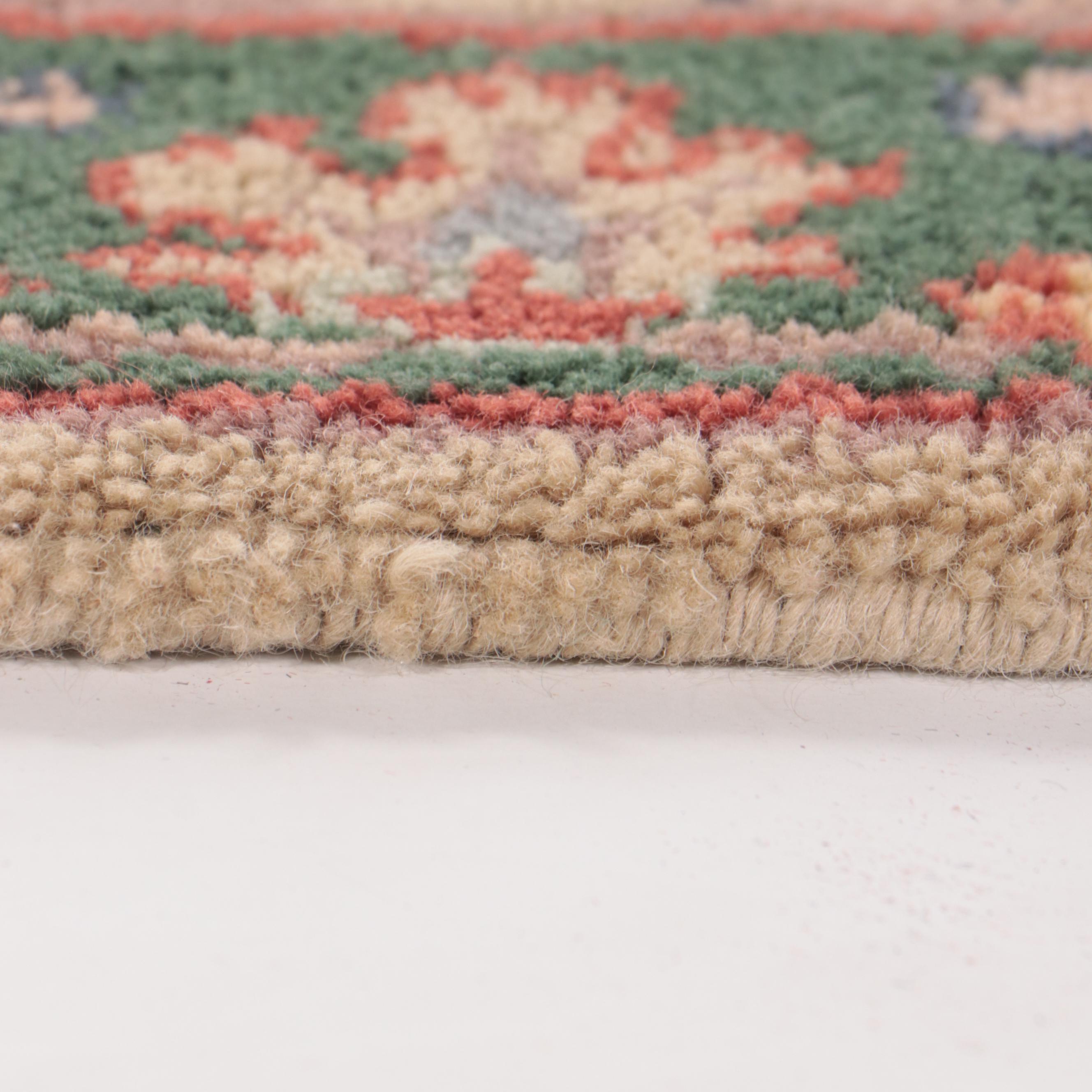 2'11 x 5'6 Hand-Knotted Indo-Turkish Oushak Accent Rug