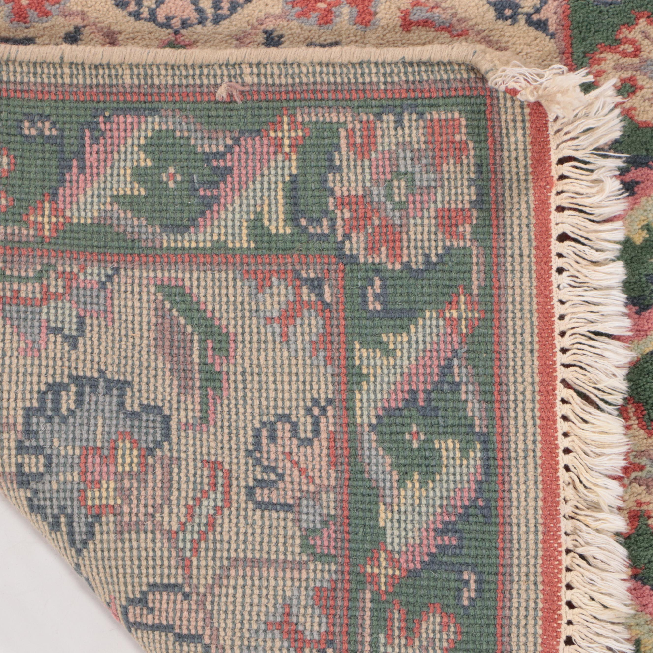 2'11 x 5'6 Hand-Knotted Indo-Turkish Oushak Accent Rug