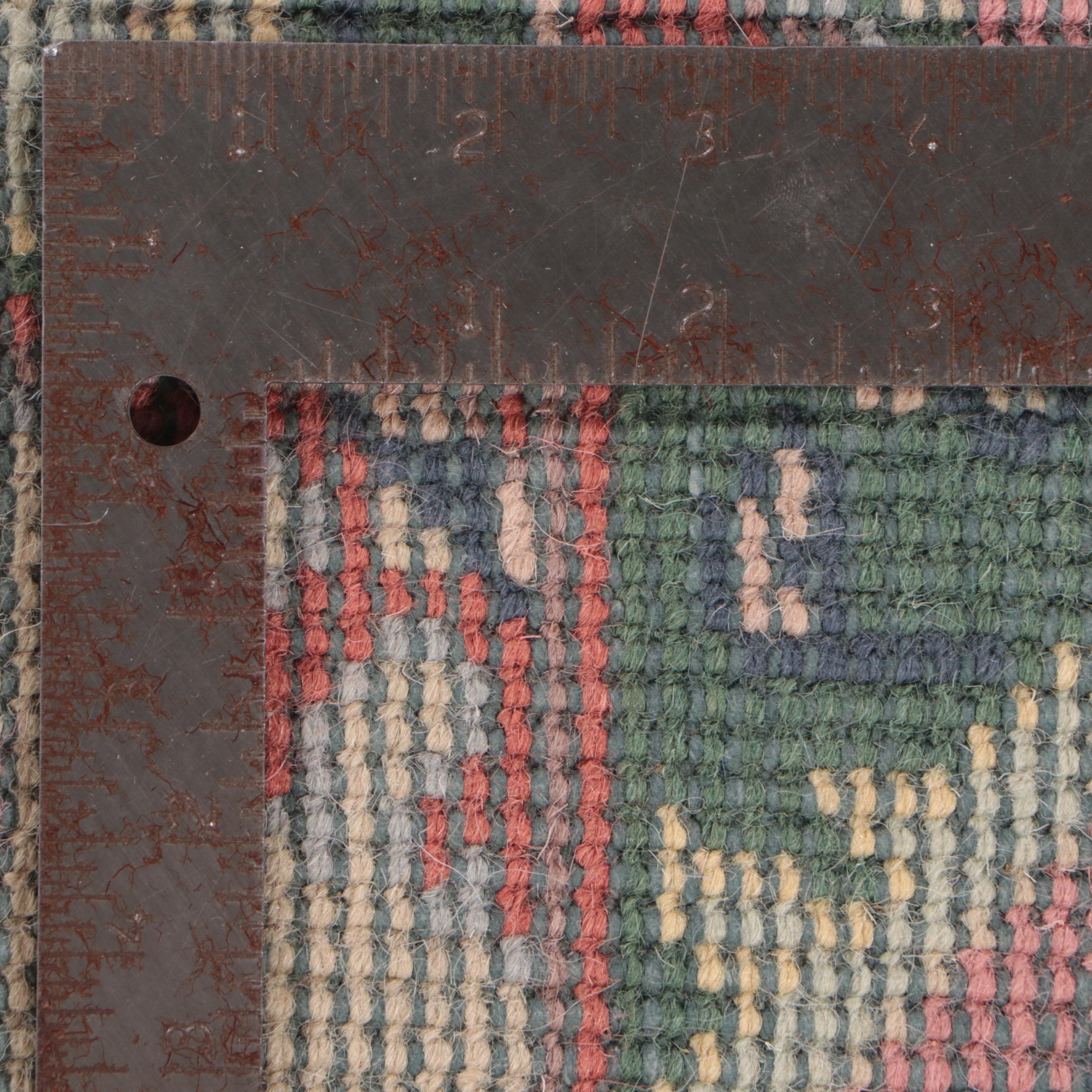 2'11 x 5'6 Hand-Knotted Indo-Turkish Oushak Accent Rug