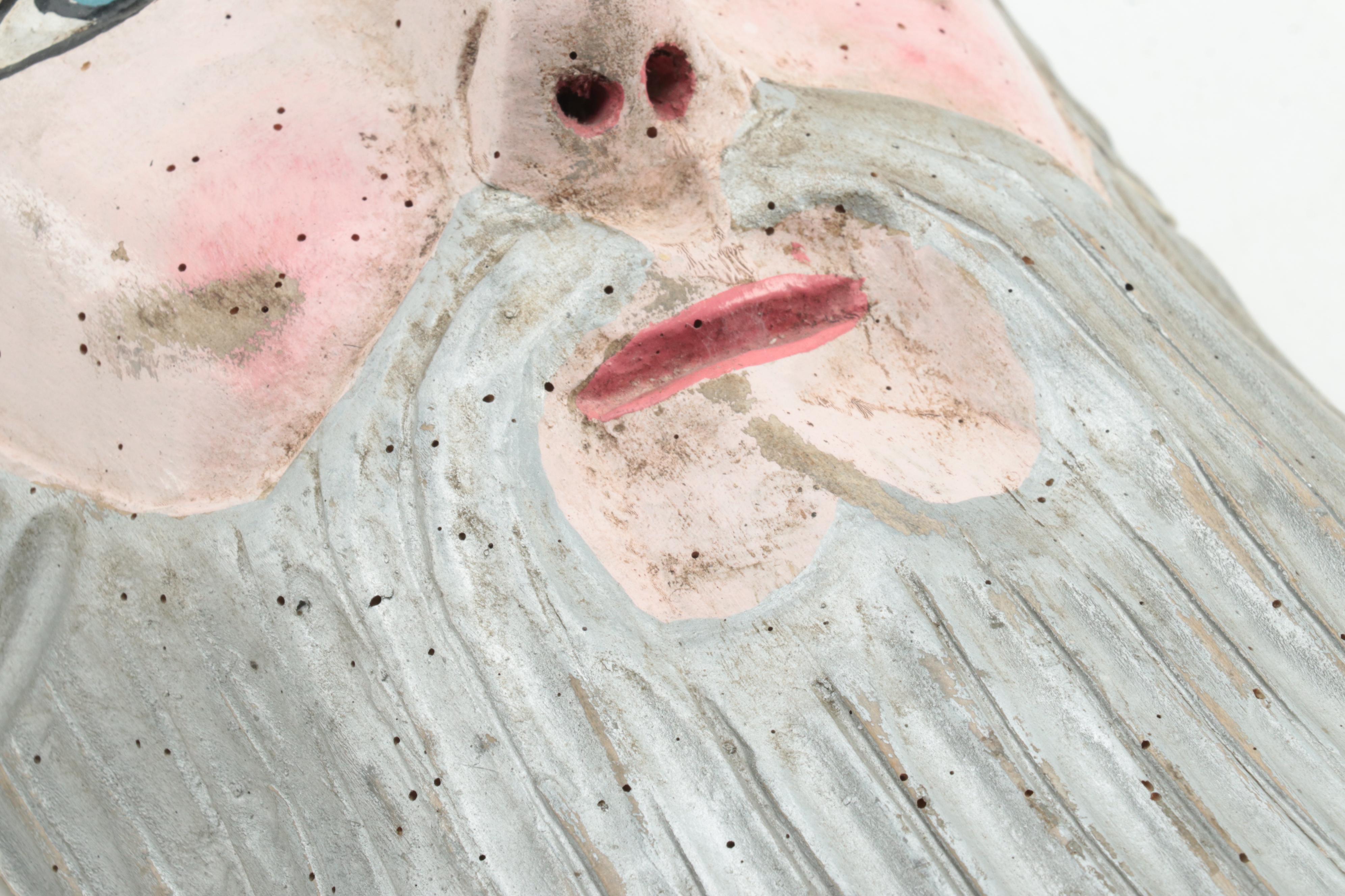 Painted Wood Face Mask