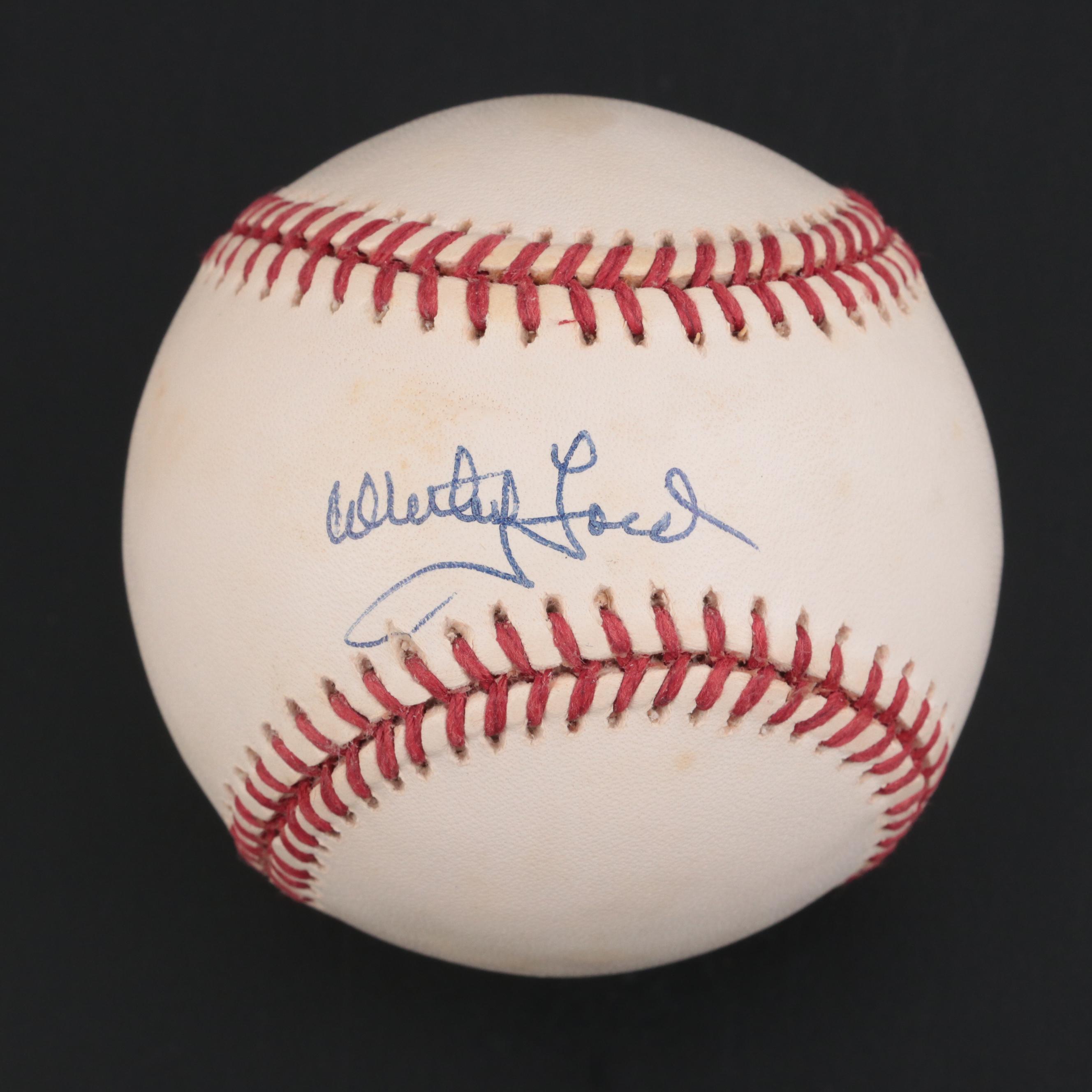 Whitey Ford New York Yankees Signed Rawlings American League Baseball