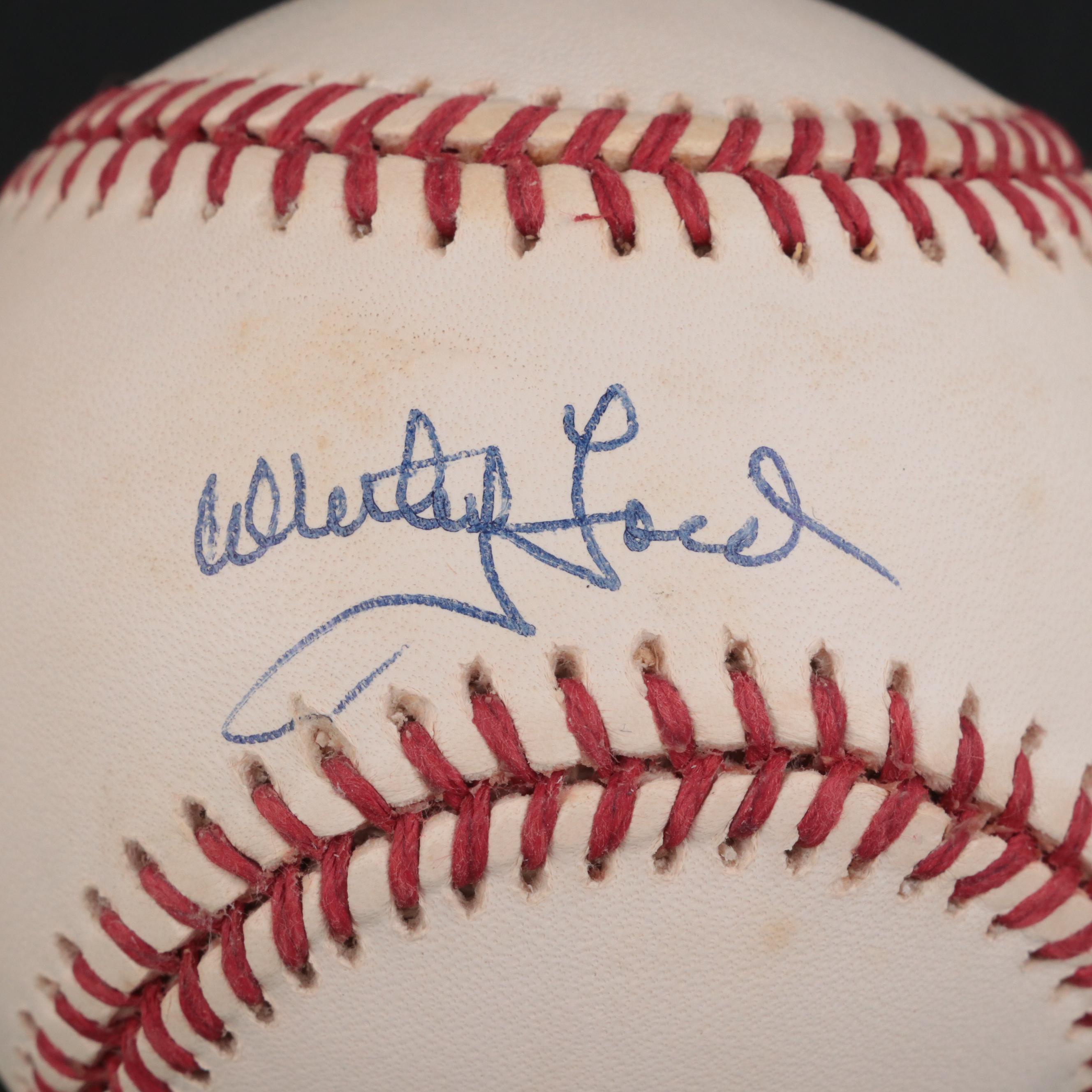 Whitey Ford New York Yankees Signed Rawlings American League Baseball