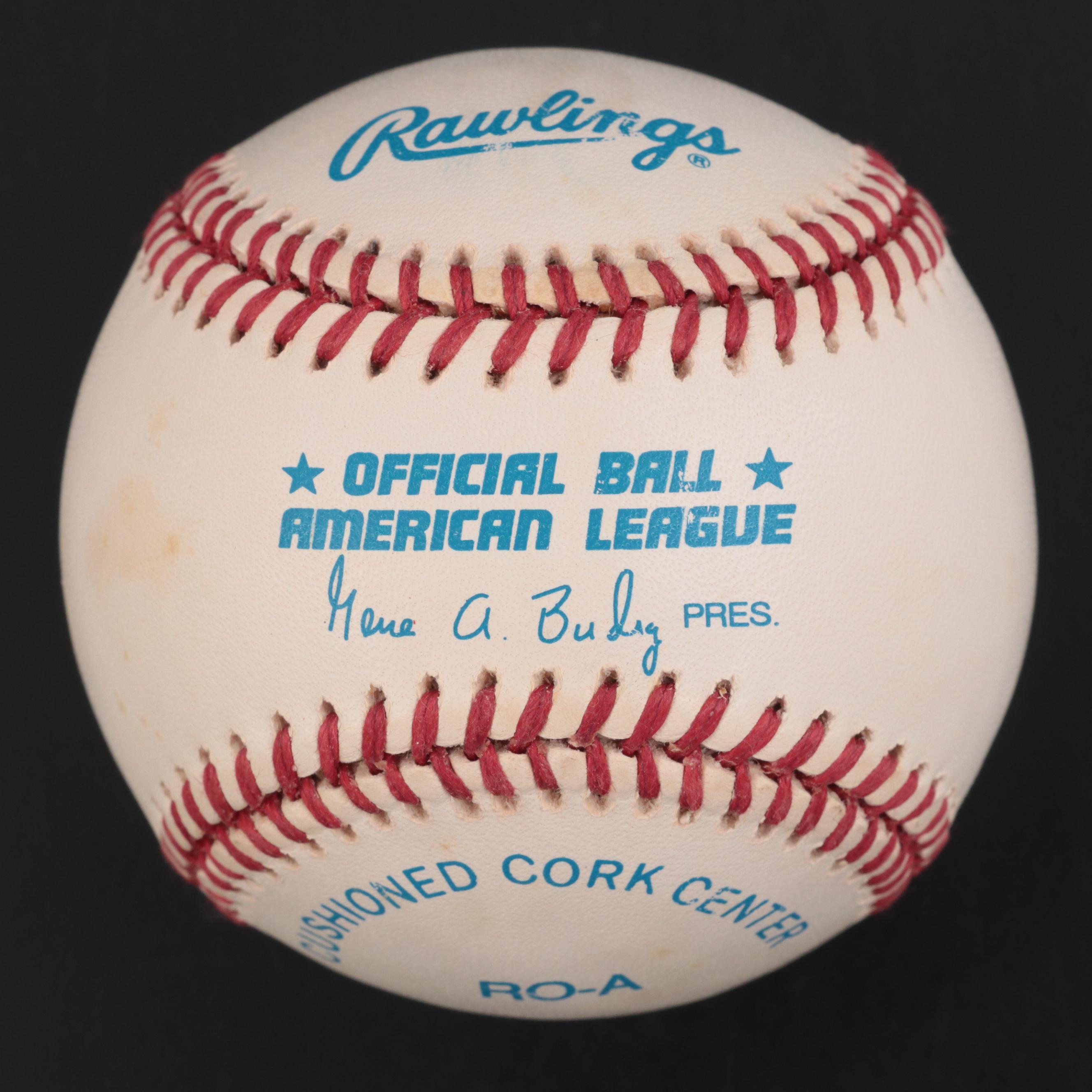 Whitey Ford New York Yankees Signed Rawlings American League Baseball
