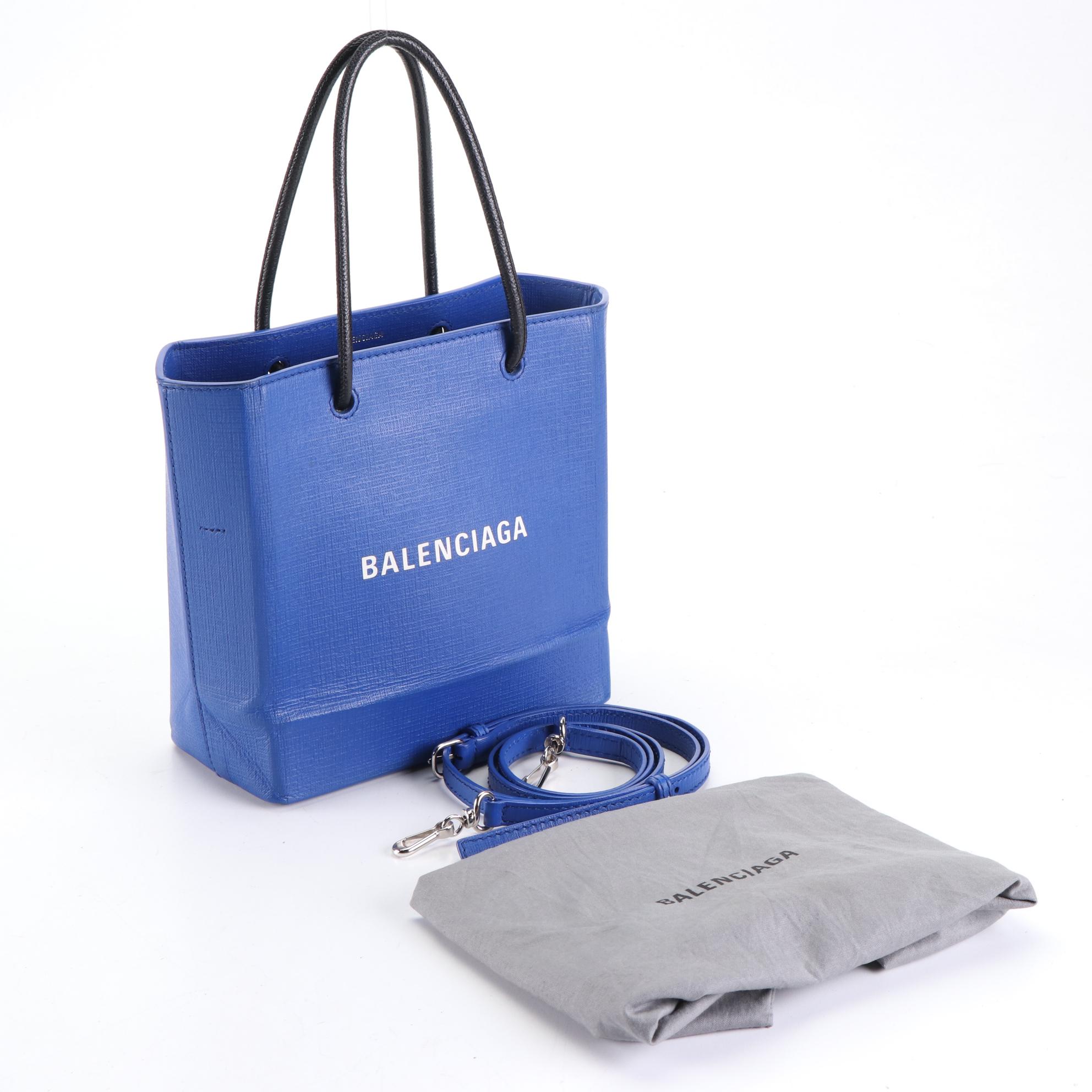 Balenciaga XXS Shopping Tote in Textured Leather