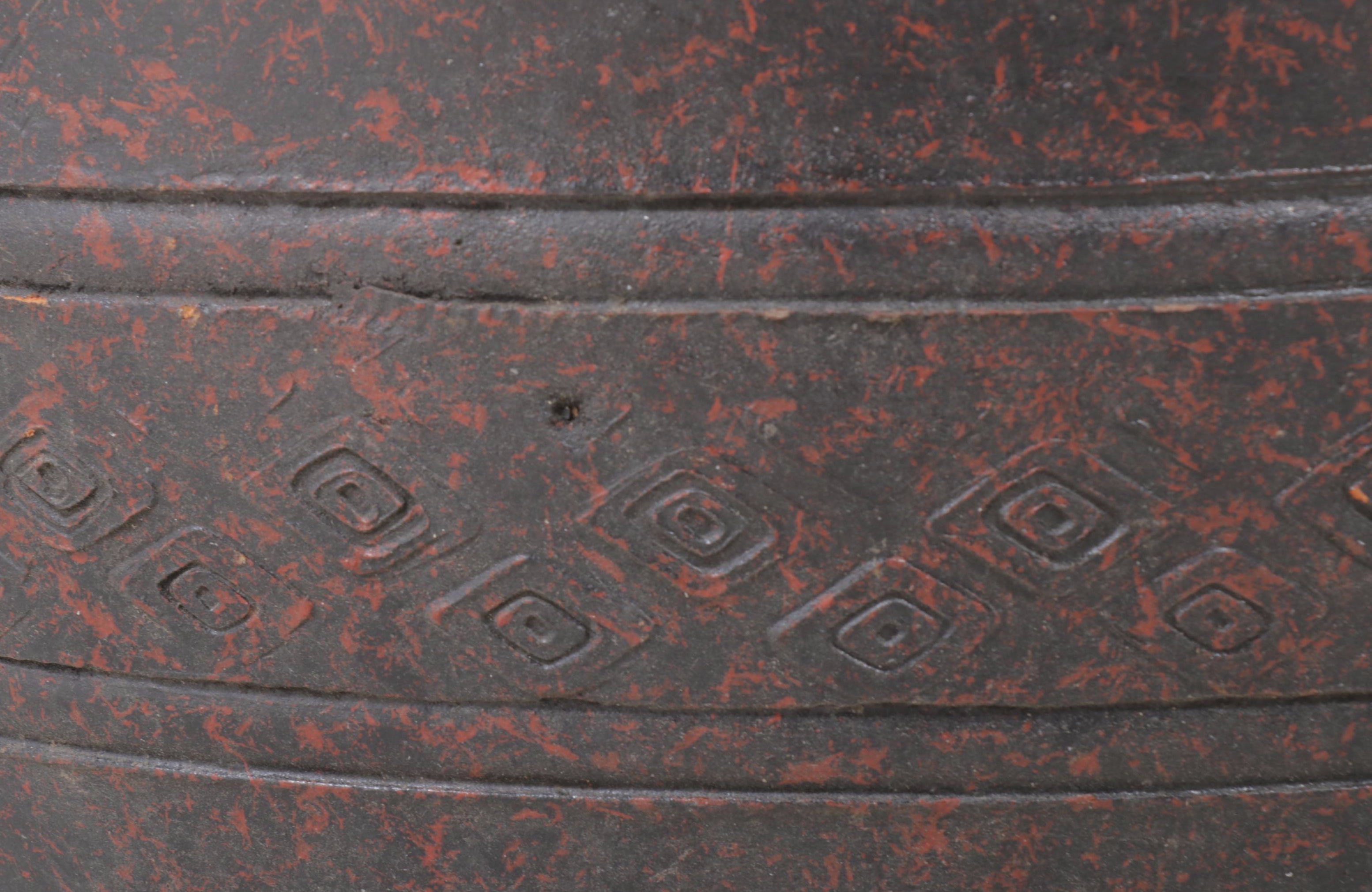 Large Molten Glazed Earthenware Amphora Vase