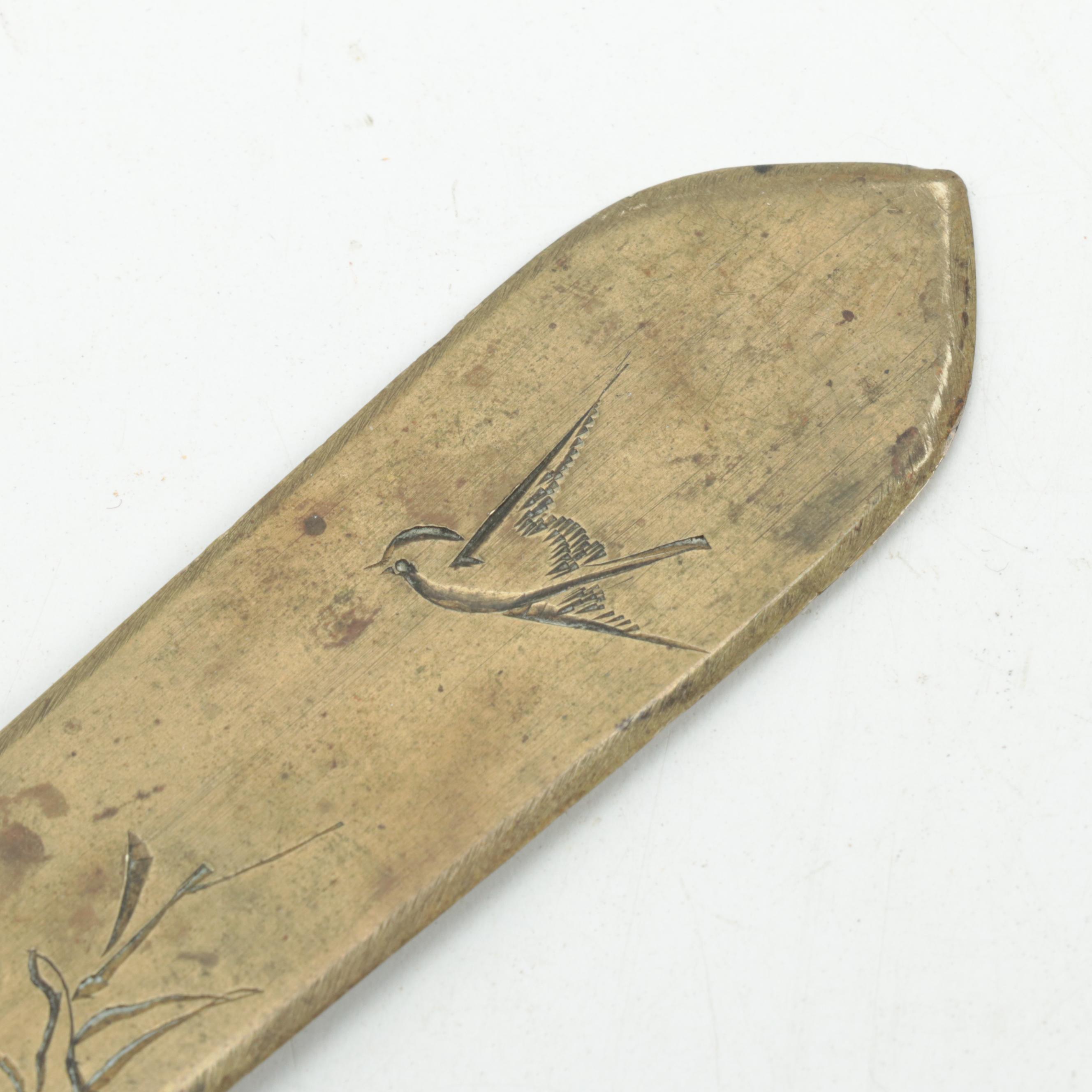 Japanese Brass Letter Opener