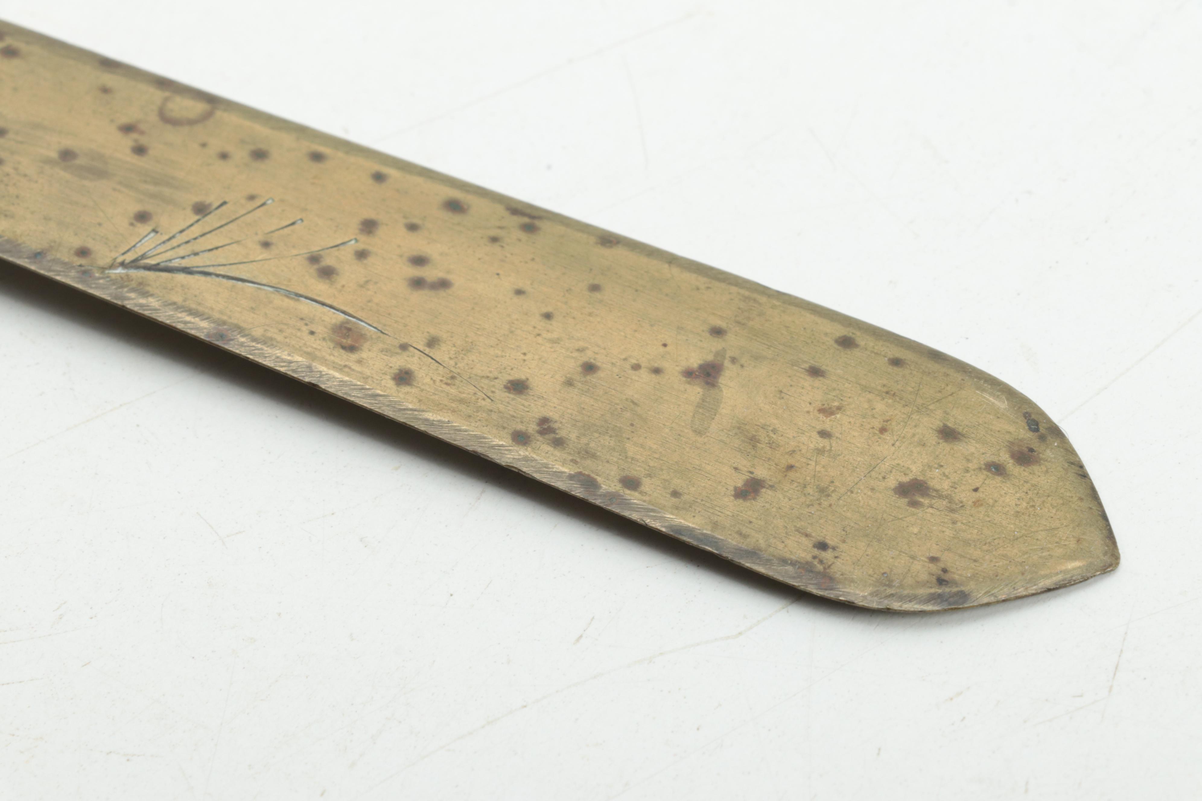 Japanese Brass Letter Opener