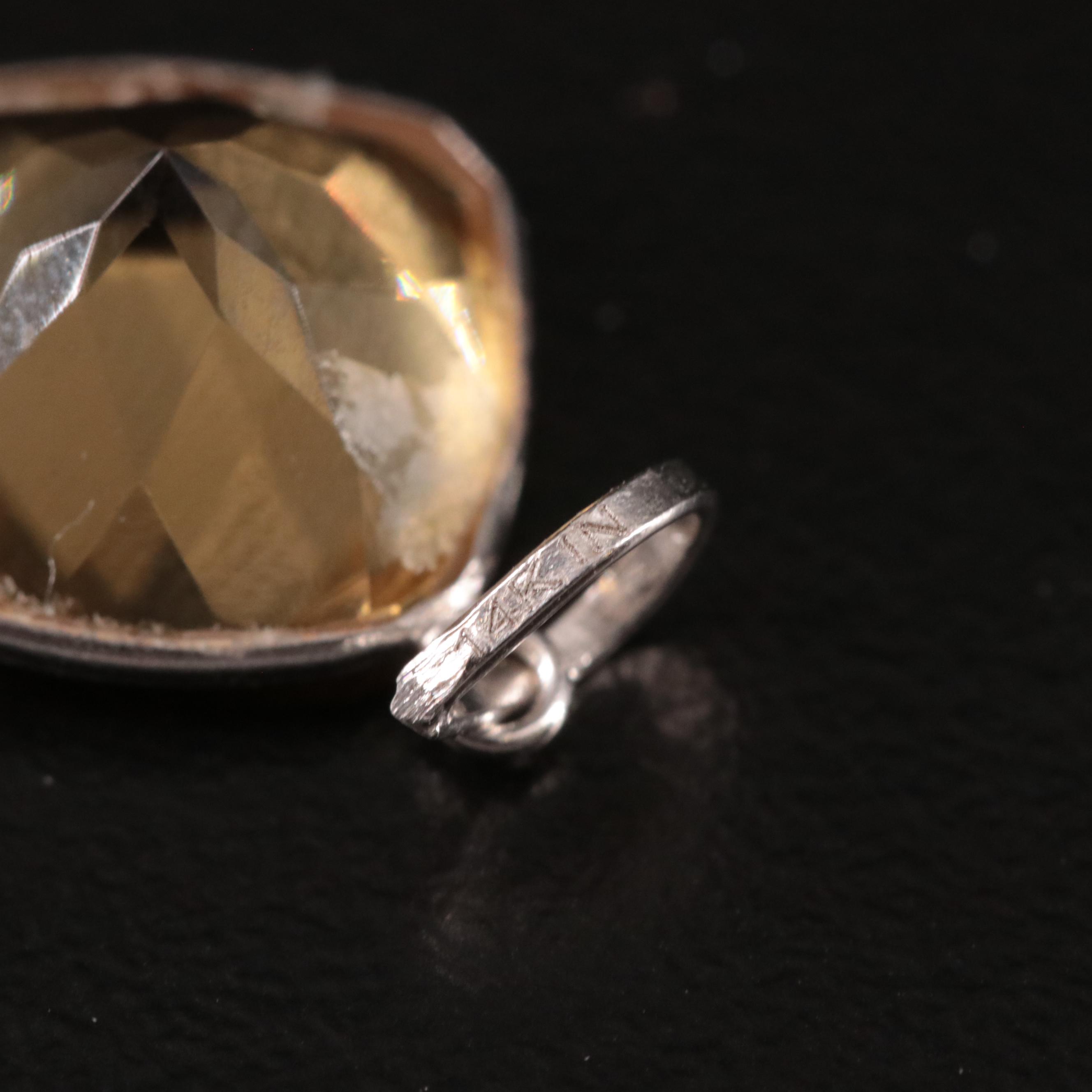14K Citrine Pendant