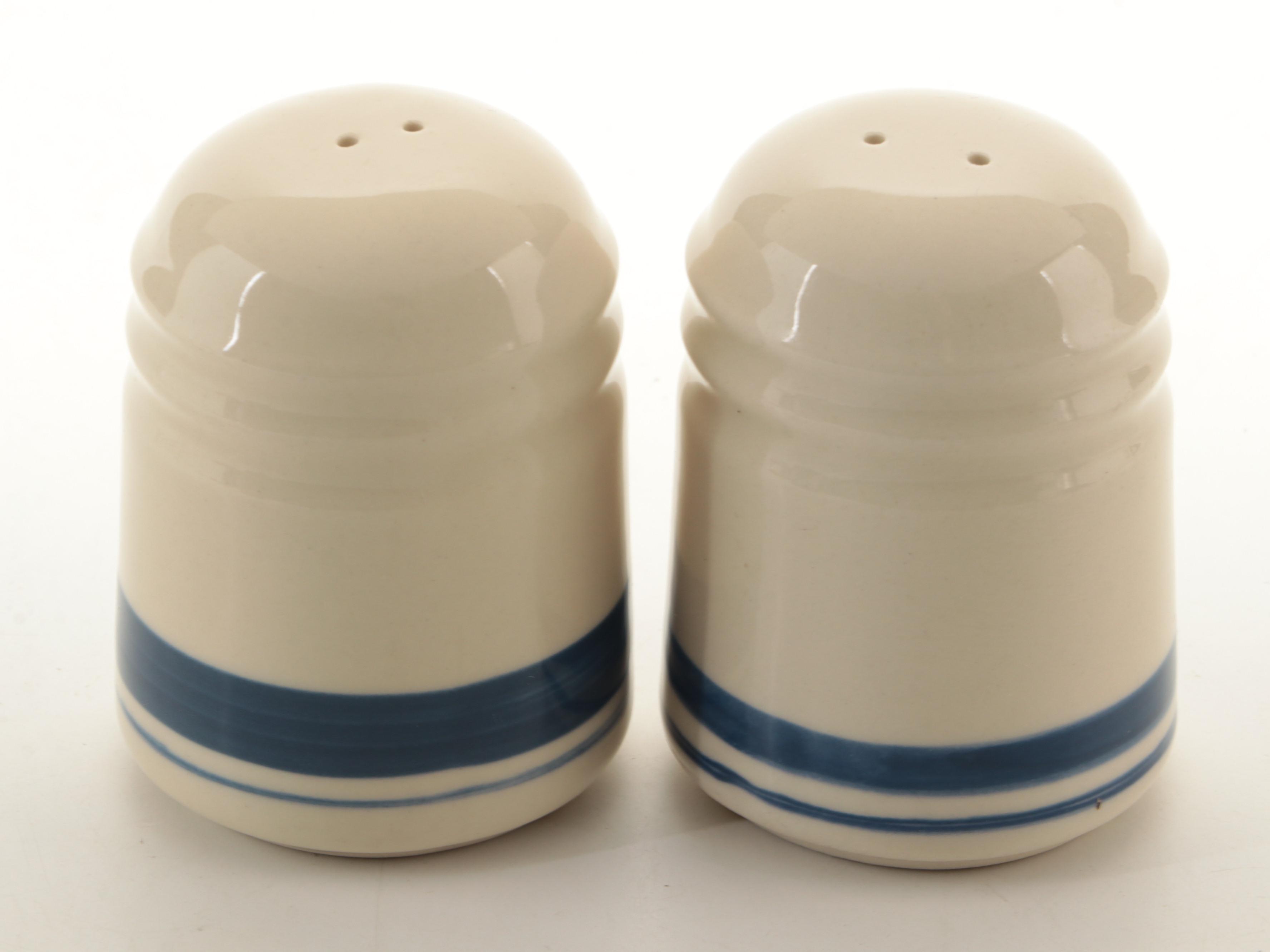 Friendship Pottery "Blue Stripe" Stoneware Dinnerware