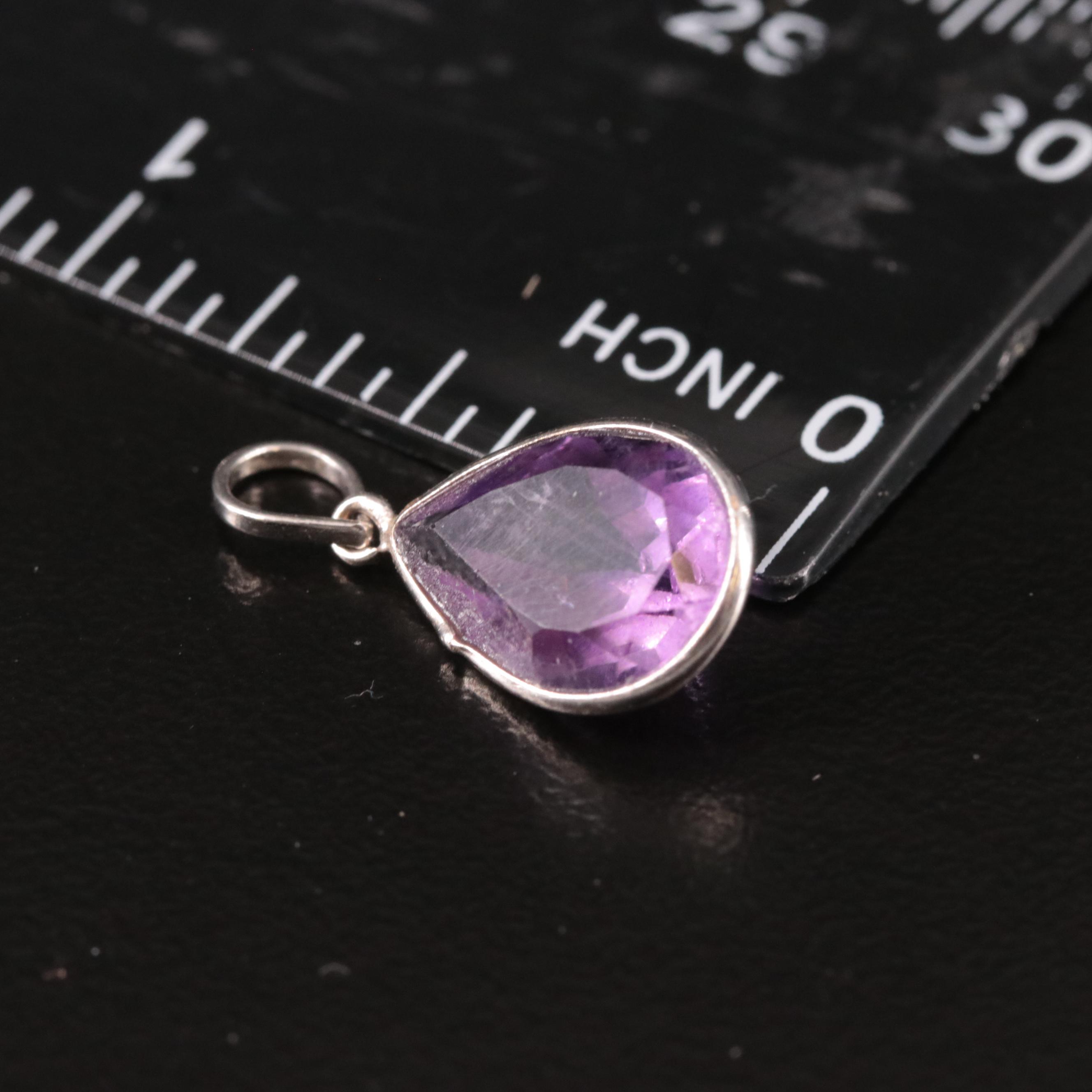 14K Amethyst Pendant