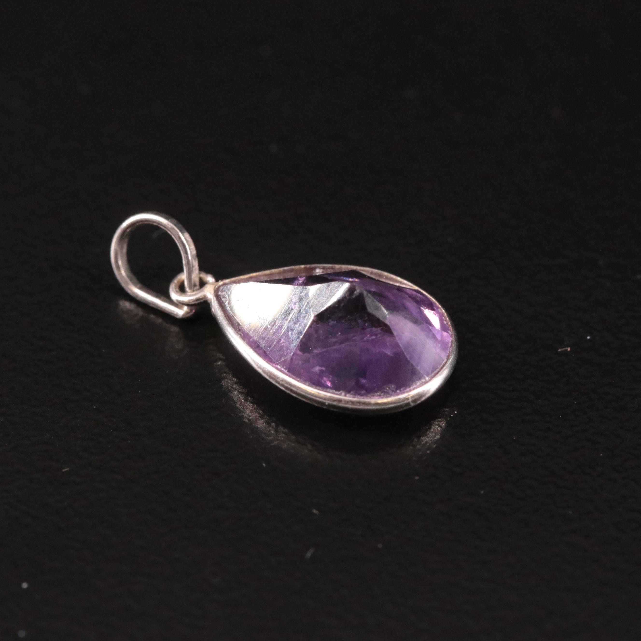 14K Amethyst Pendant