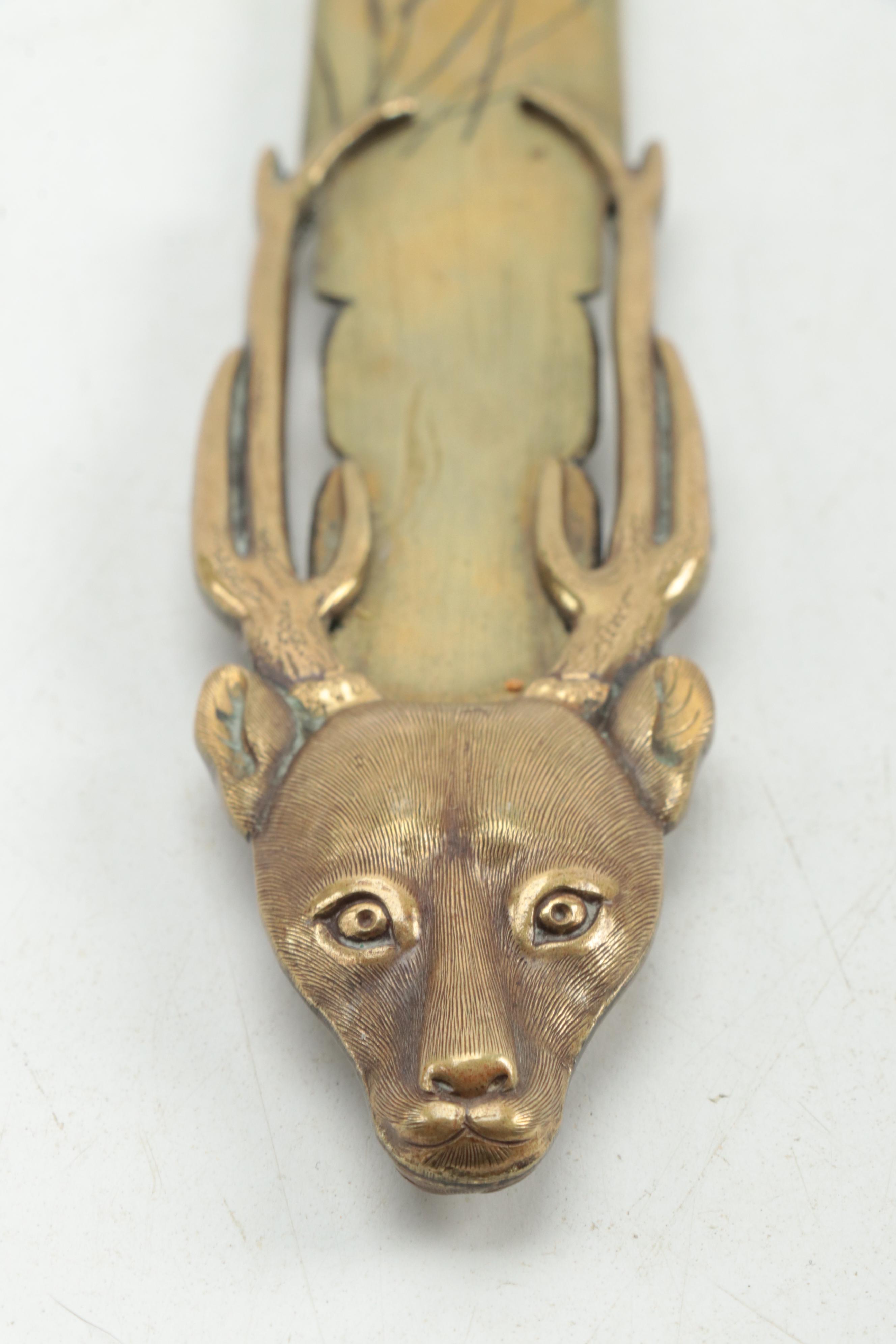 Japanese Mixed Metal Letter Opener or Page Turn, Early 20th Century