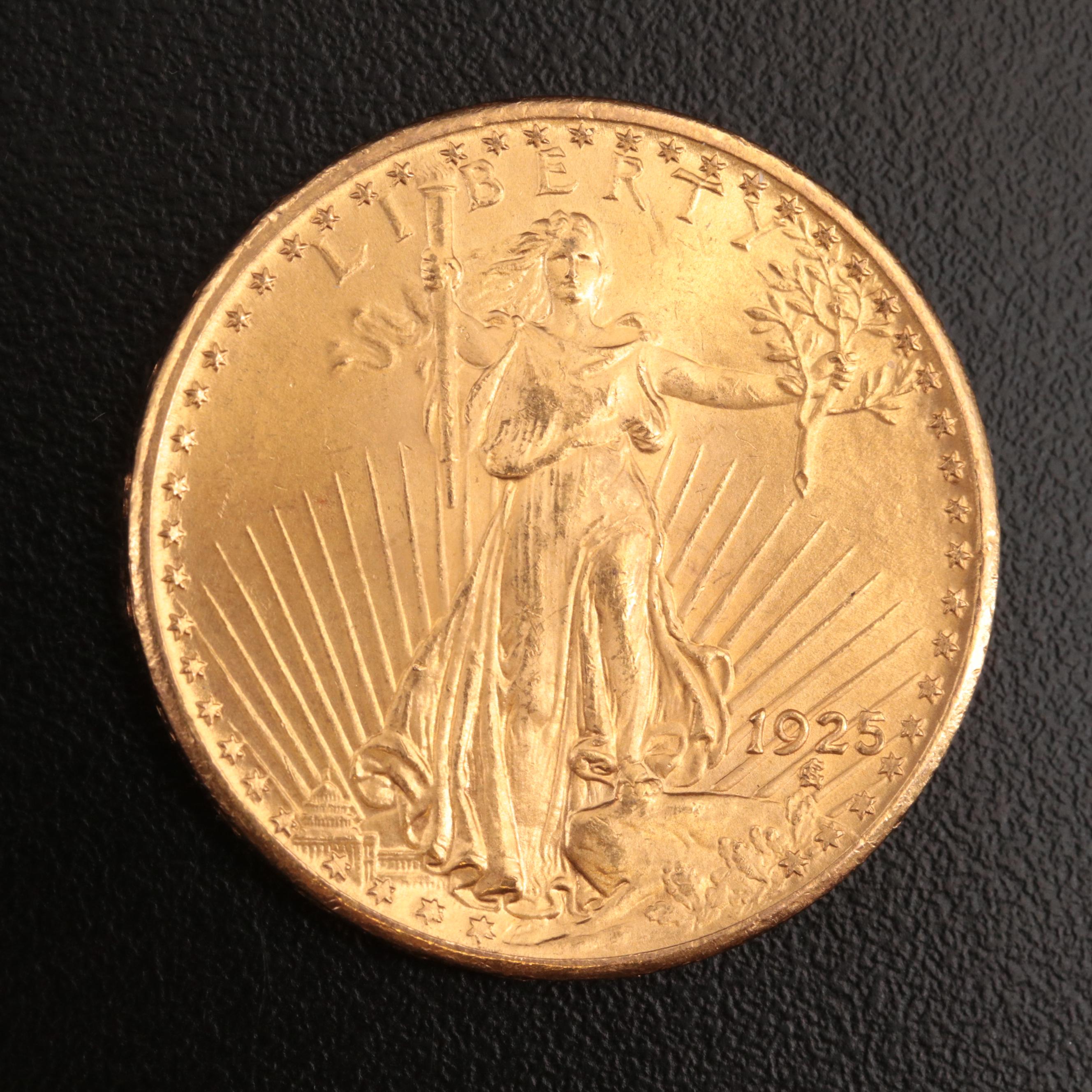 1925 Saint Gaudens $20 Gold Coin