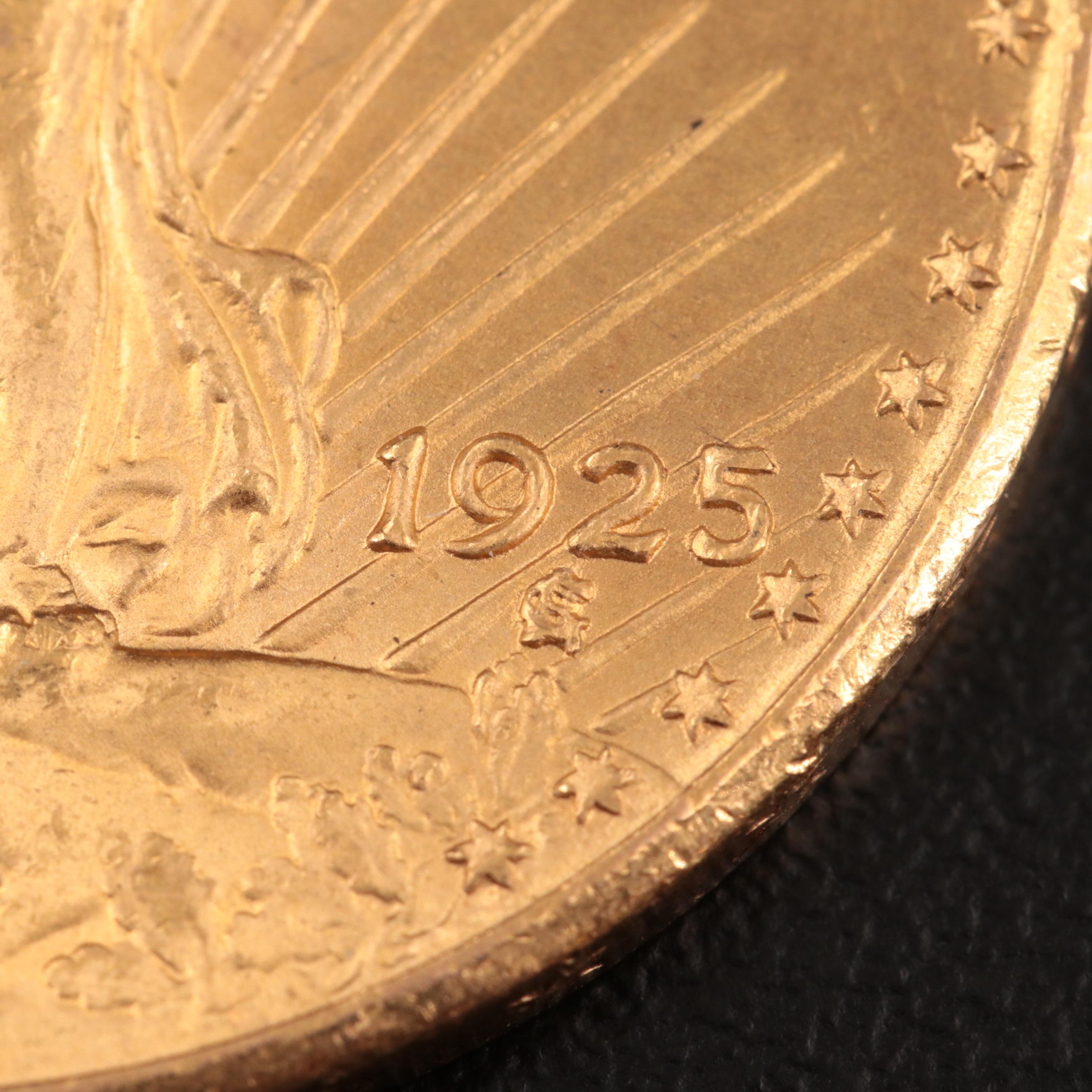 1925 Saint Gaudens $20 Gold Coin