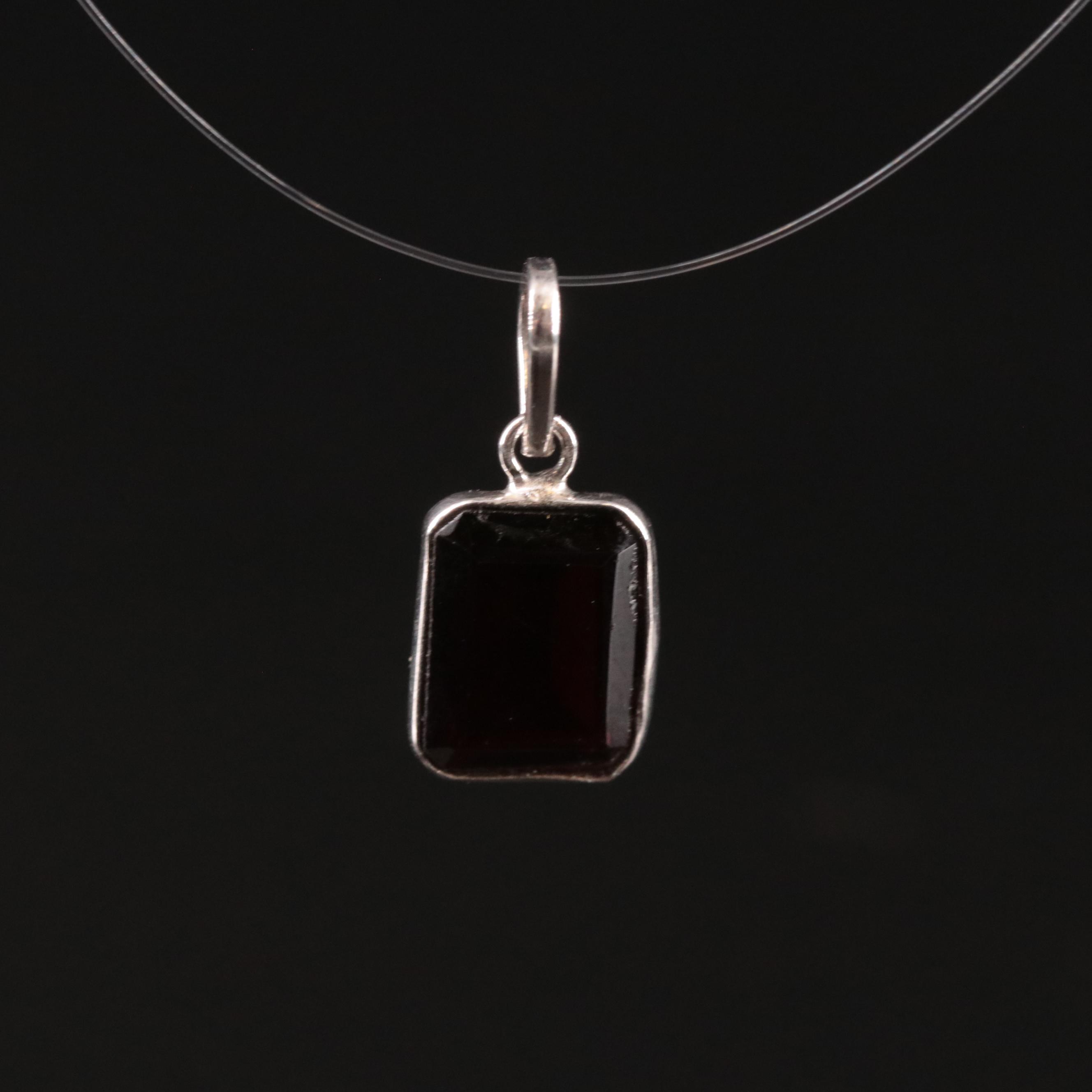14K Garnet Pendant