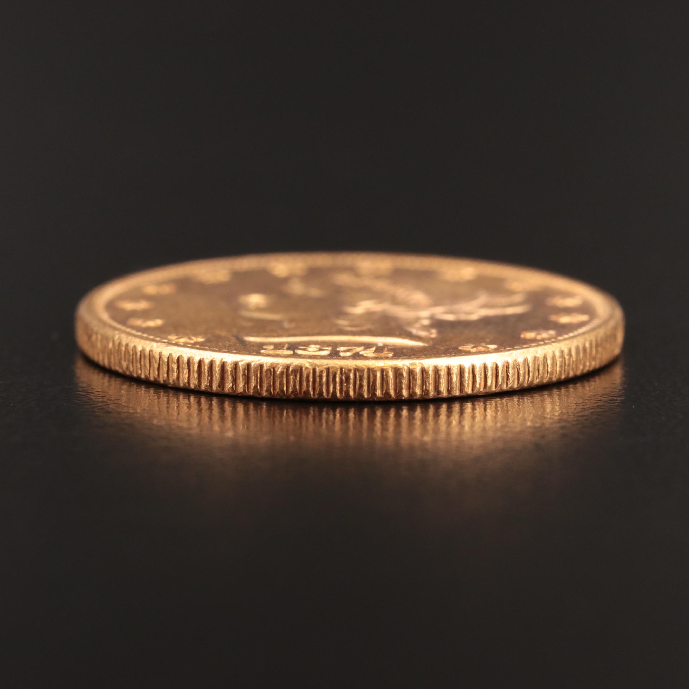 1874 Liberty Head $10 Gold Coin